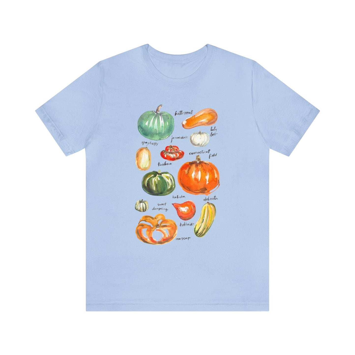 Squash Variety Shirt, Thanksgiving Fall Shirt, Cottagecore Shirt, Squash and Gourd Shirt, Gardener & Plant Lover Shirt, Autumn Season Shirt