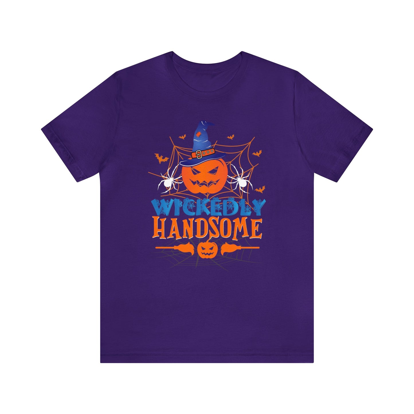 Wickedly Handsome Halloween Shirt, Halloween Shirt, Funny Witch Shirt, Funny Halloween Shirt, Spooky T, Pumpkin Witch With Broom, Spider Tee