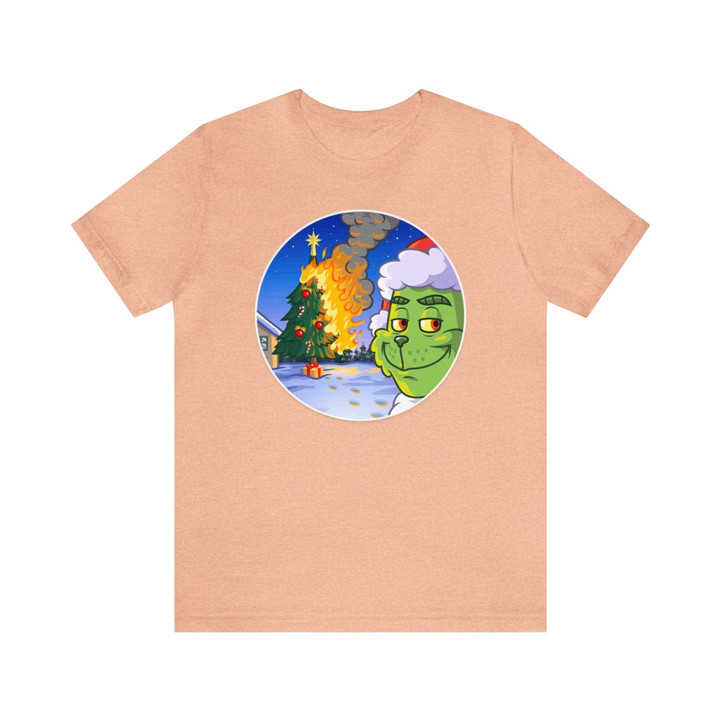 Grinch Burning a Christmas Tree Shirt, Grinch Shirt, Merry Grinchmas, Christmas Shirt, Xmas, Holiday, Funny Christmas, Funny Gift, Grinch