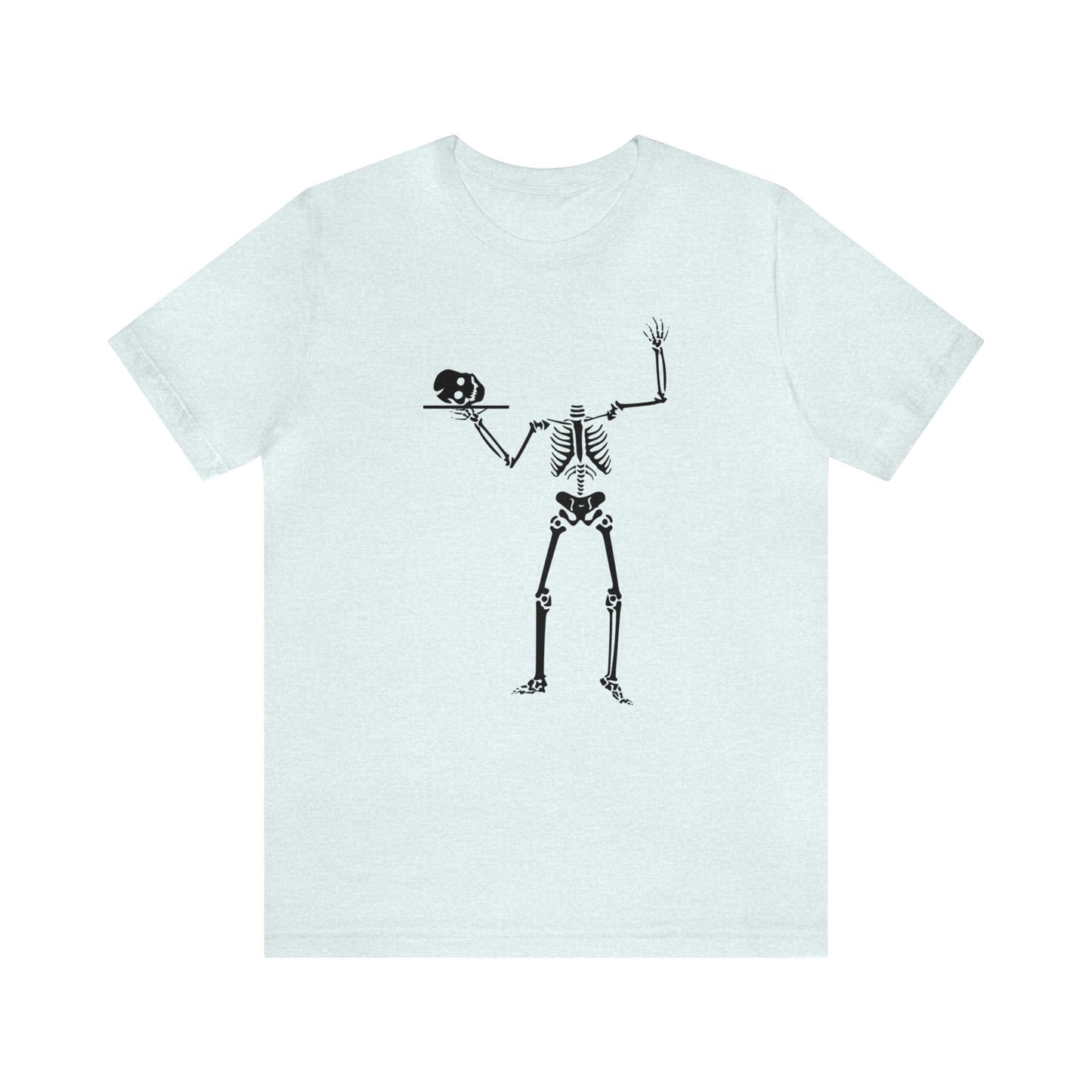 Skeleton With Skull on Platter Shirt, Halloween Shirt, Funny Halloween Skeleton Shirt, Halloween Skeleton Lover Shirt, Server Skeleton Shirt