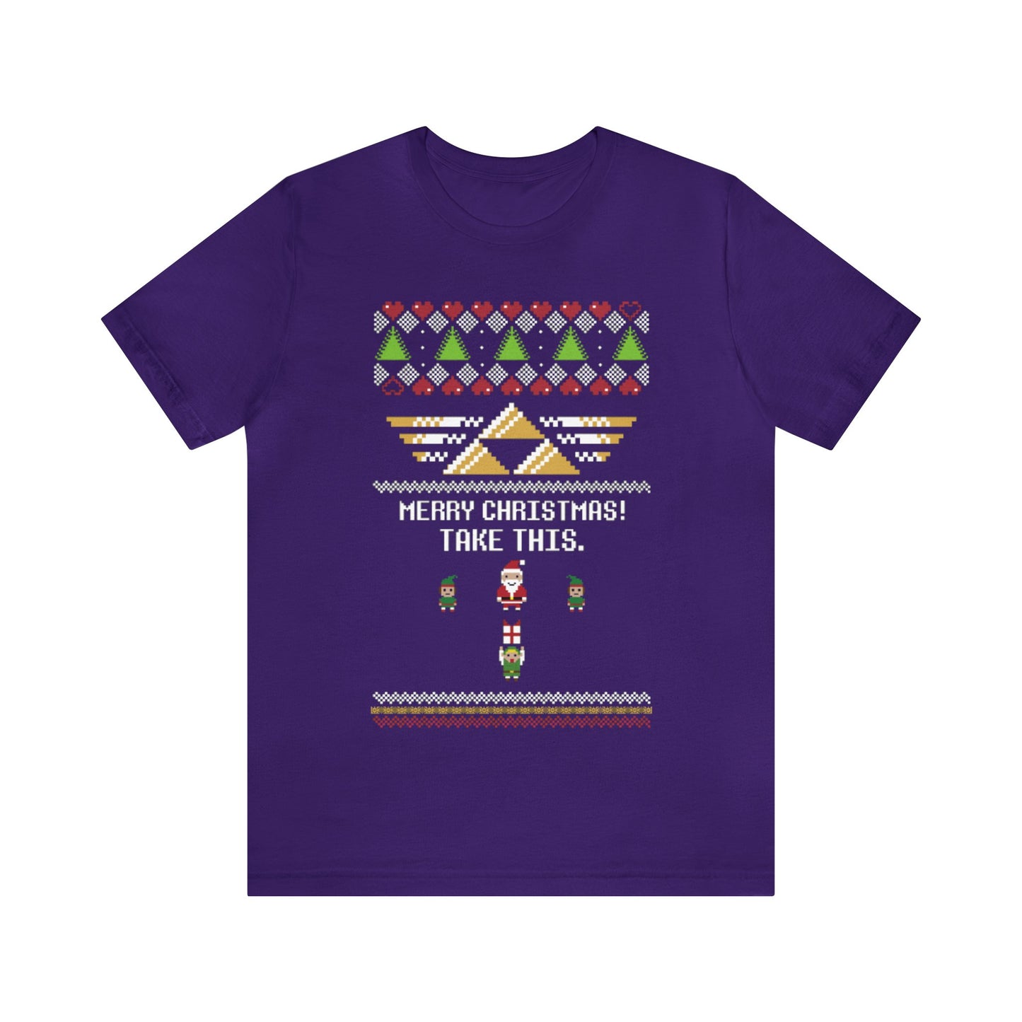 Merry Christmas Take This Ugly Christmas Sweater, NES Christmas Sweater, Video Game Shirt, Gamer Shirt, 8-Bit, Holiday Sweater, Ugly, Xmas