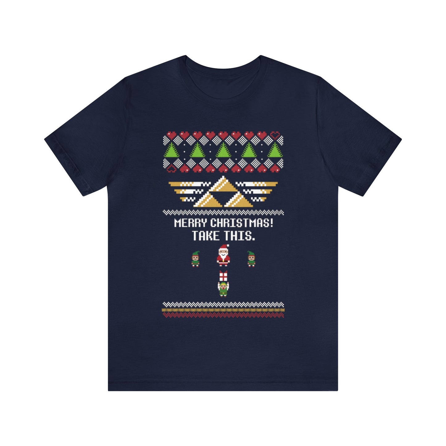 Merry Christmas Take This Ugly Christmas Sweater, NES Christmas Sweater, Video Game Shirt, Gamer Shirt, 8-Bit, Holiday Sweater, Ugly, Xmas