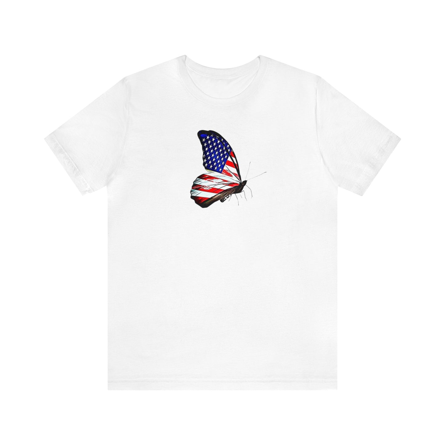 American Flag Butterfly Shirt, Red, White and Blue, 4th of July Shirt, Patriotic Shirt, USA Shirt, Freedom Shirt, Butterfly Shirt, Butterfly