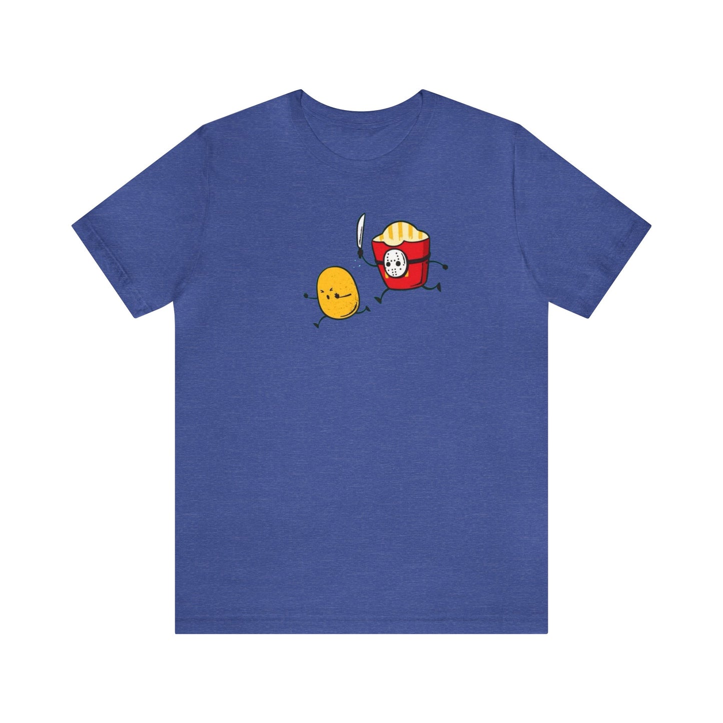 Jason Fry Box Chasing A Potato Shirt, Friday The 13th Shirt, Jason Voorhees Shirt, Funny Halloween Shirt, Spooky Shirt, Funny Food T, Fries