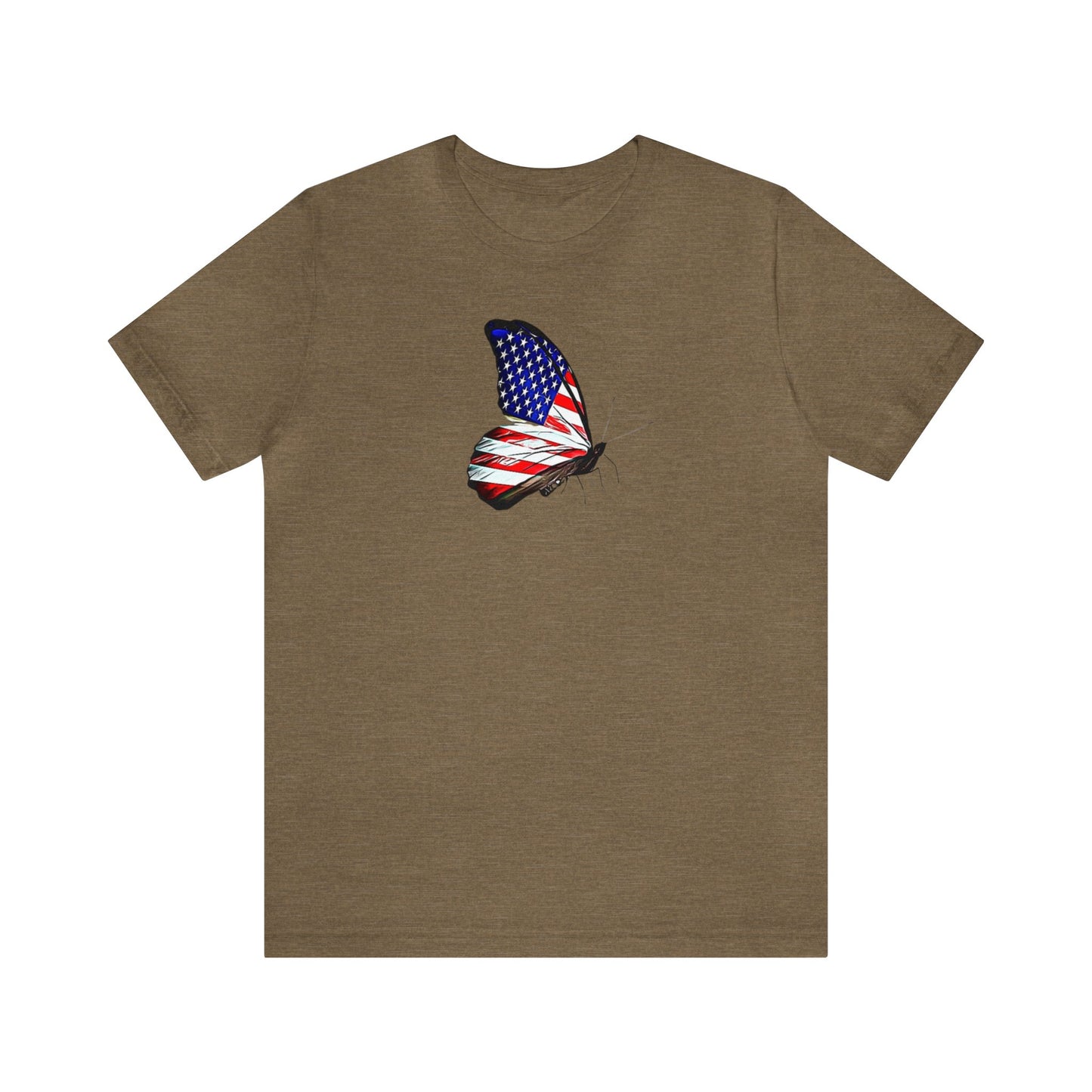 American Flag Butterfly Shirt, Red, White and Blue, 4th of July Shirt, Patriotic Shirt, USA Shirt, Freedom Shirt, Butterfly Shirt, Butterfly