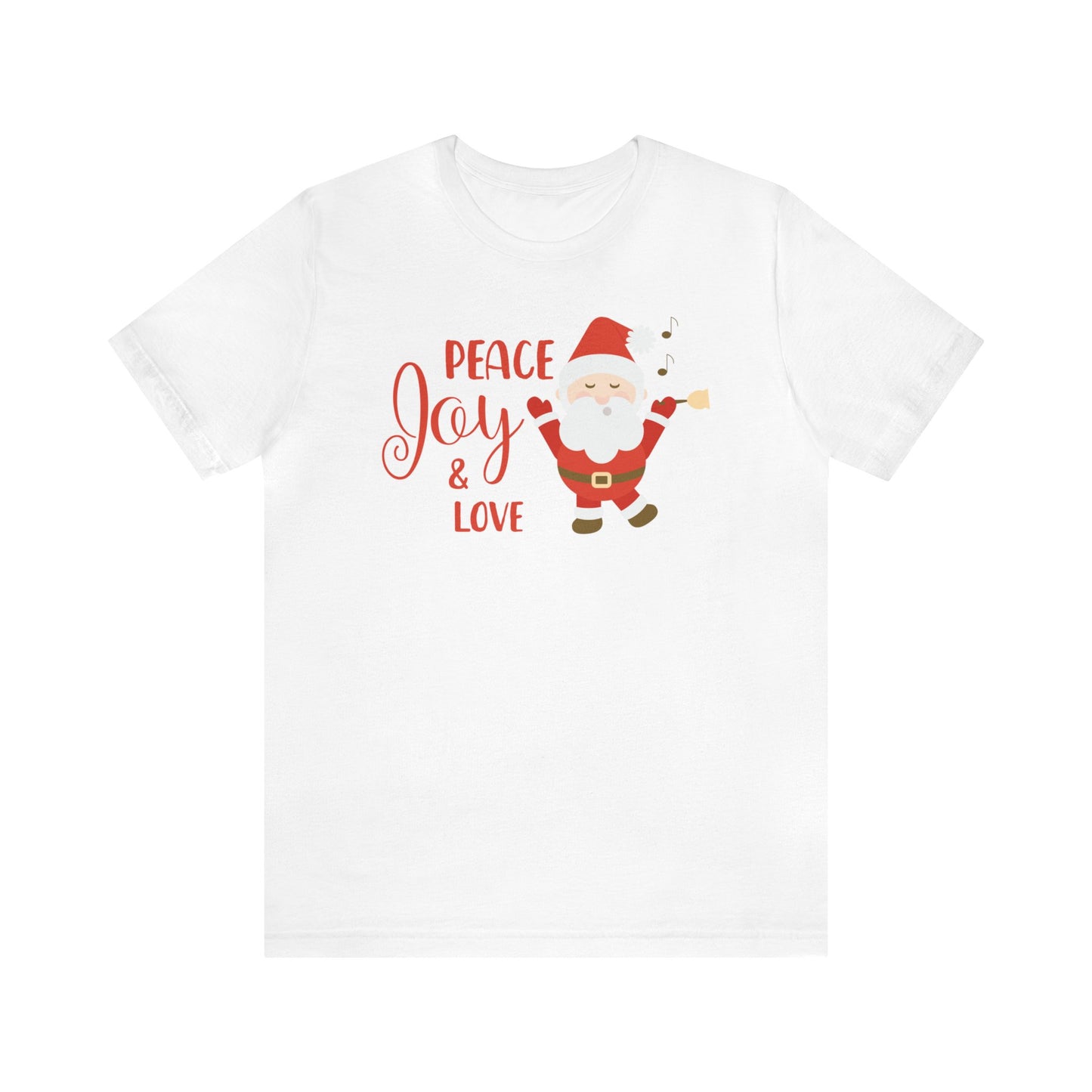 Peace, Joy and Love Santa Shirt, Santa Claus Shirt, Christmas Shirt, Xmas Shirt, Holiday Shirt, Merry Shirt, Festive Shirt, Merry Christmas