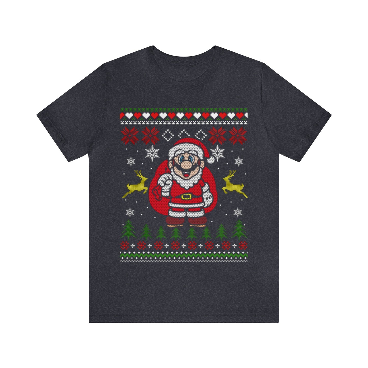 Super Santa Mario Ugly Christmas Sweater, NES Christmas Sweater, Holiday Sweater, Ugly, Xmas, Funny Christmas, Funny Gift, Christmas Shirt