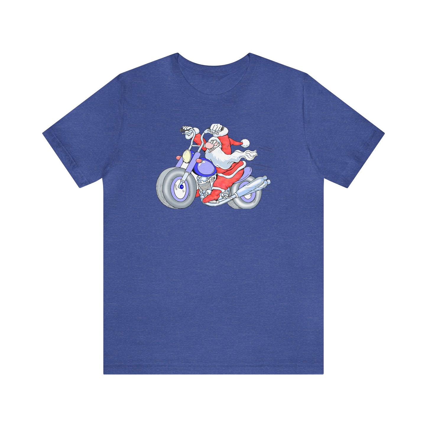 Motorcycle Santa Shirt, Santa Claus Shirt, Christmas Shirt, Xmas Shirt, Holiday Shirt, Merry Shirt, Festive Shirt, Merry Christmas Tee