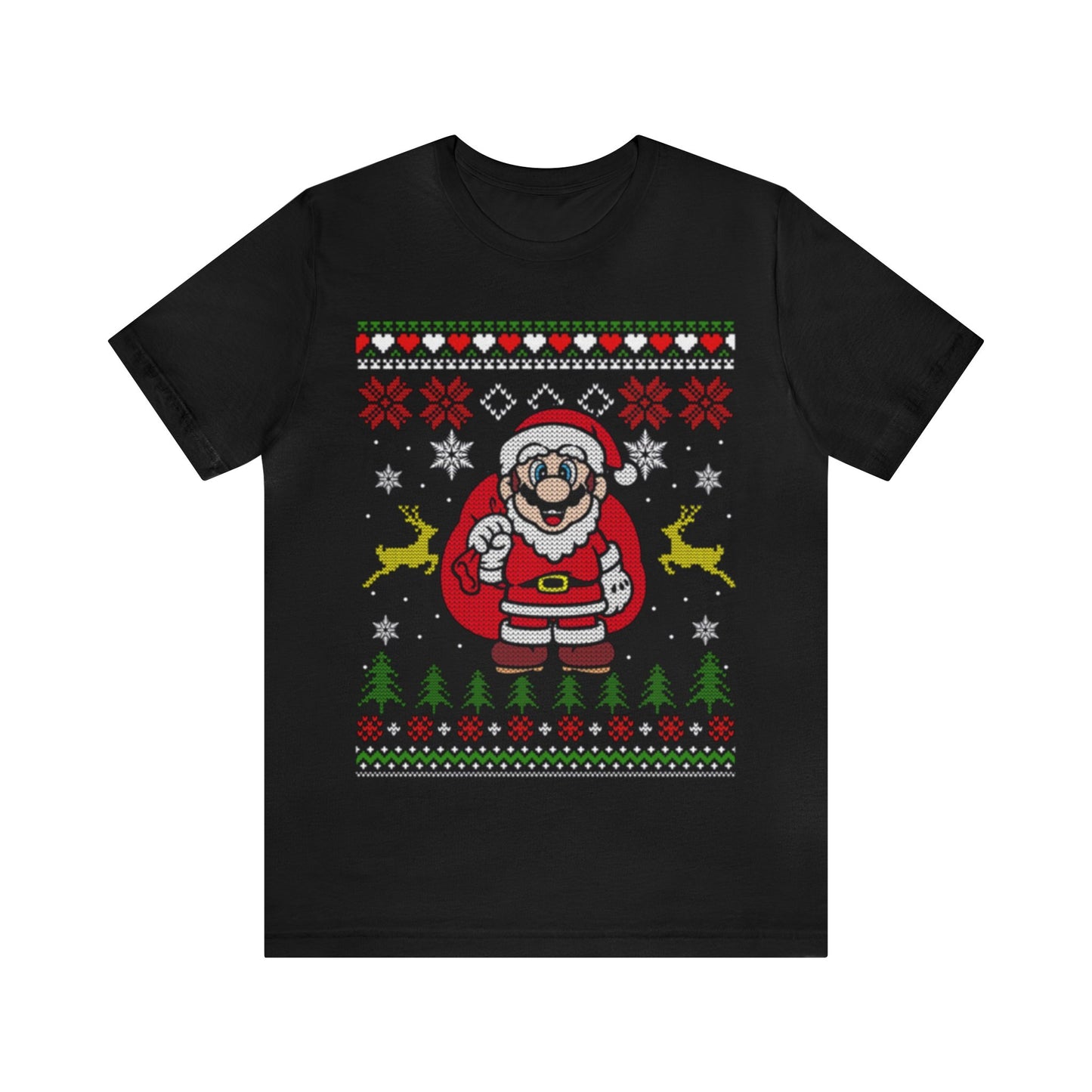 Super Santa Mario Ugly Christmas Sweater, NES Christmas Sweater, Holiday Sweater, Ugly, Xmas, Funny Christmas, Funny Gift, Christmas Shirt