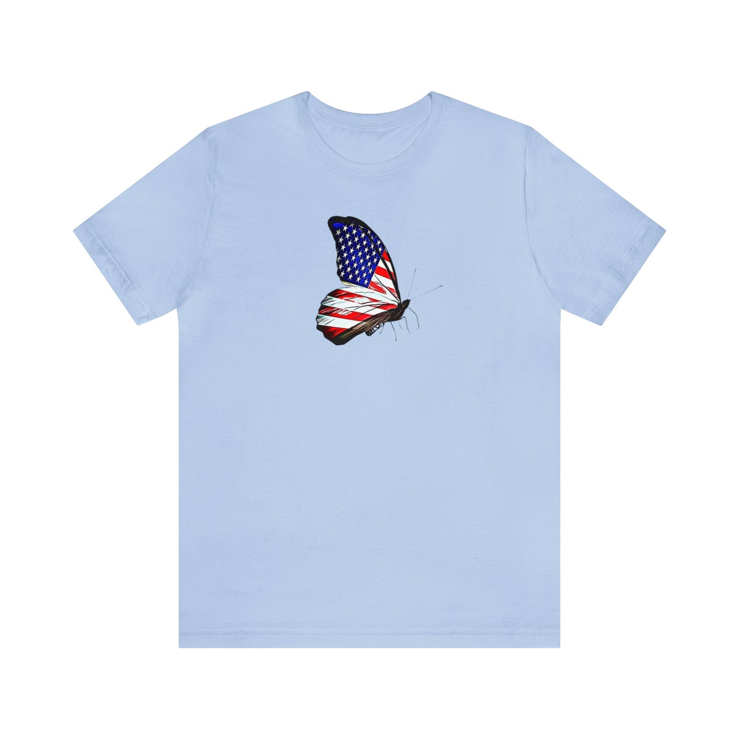 American Flag Butterfly Shirt, Red, White and Blue, 4th of July Shirt, Patriotic Shirt, USA Shirt, Freedom Shirt, Butterfly Shirt, Butterfly