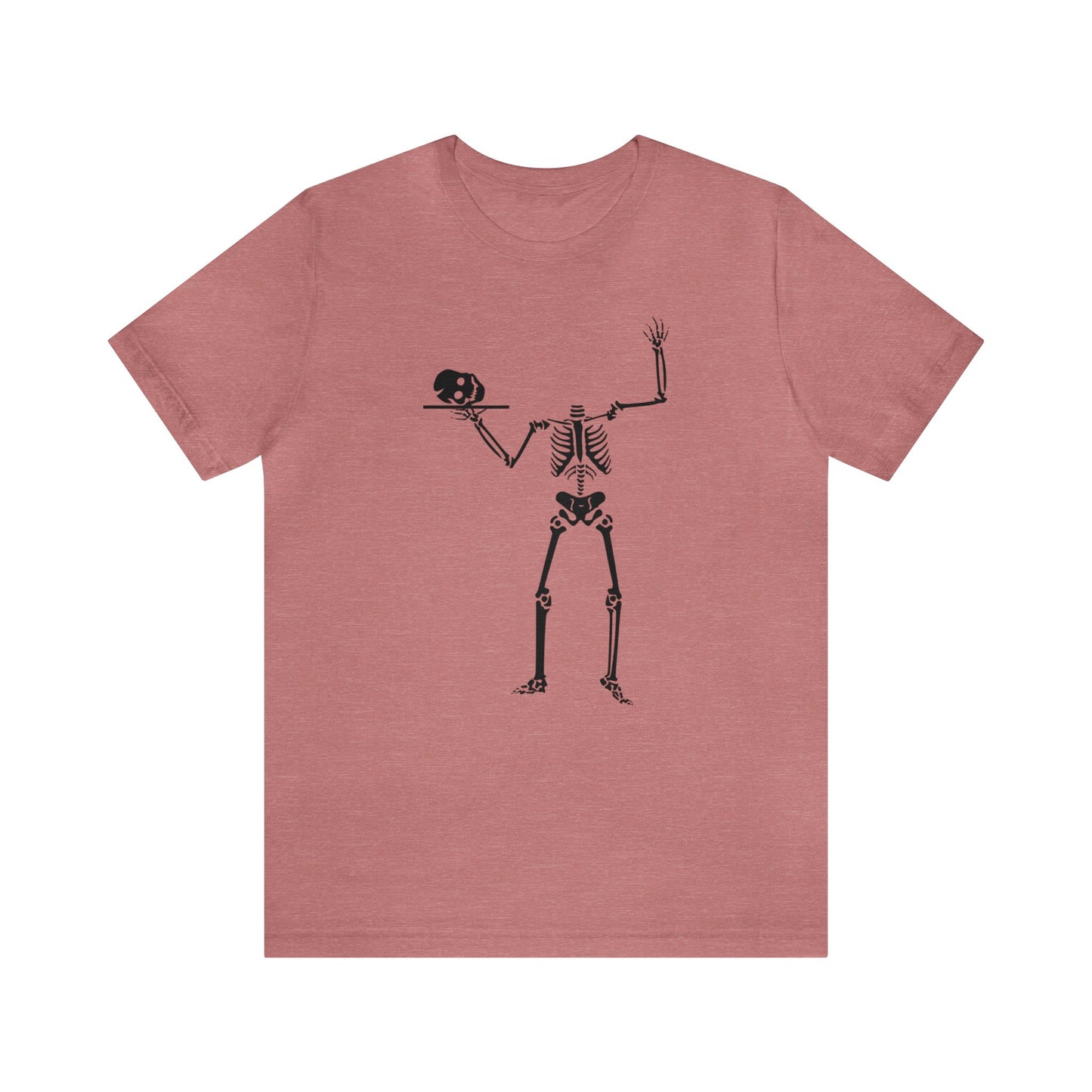 Skeleton With Skull on Platter Shirt, Halloween Shirt, Funny Halloween Skeleton Shirt, Halloween Skeleton Lover Shirt, Server Skeleton Shirt