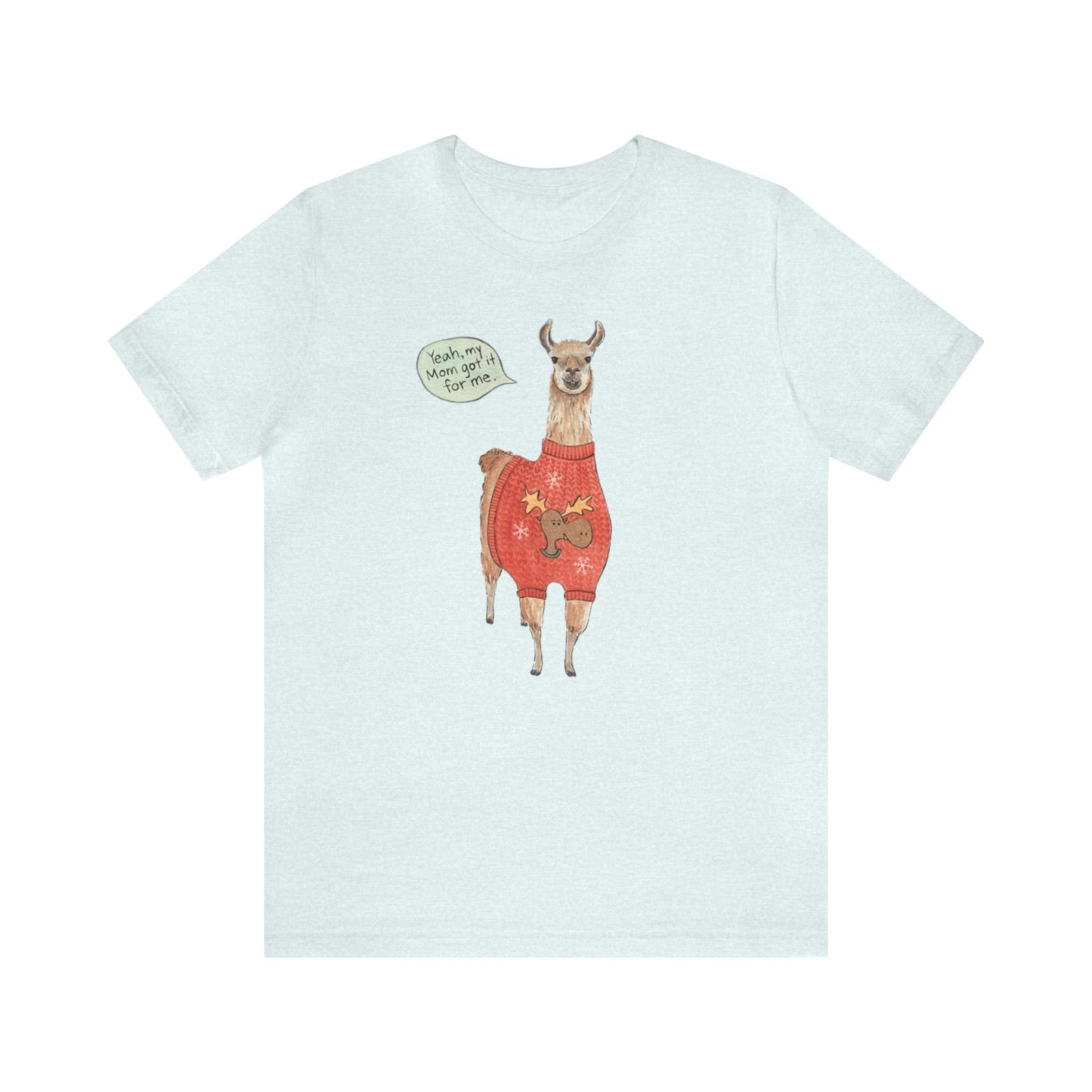 Llama Wearing a Sweater Shirt, Llama shirt, Llama Christmas Shirt, Xmas Shirt, Holiday Shirt, Merry Shirt, Festive Shirt, Merry Christmas T