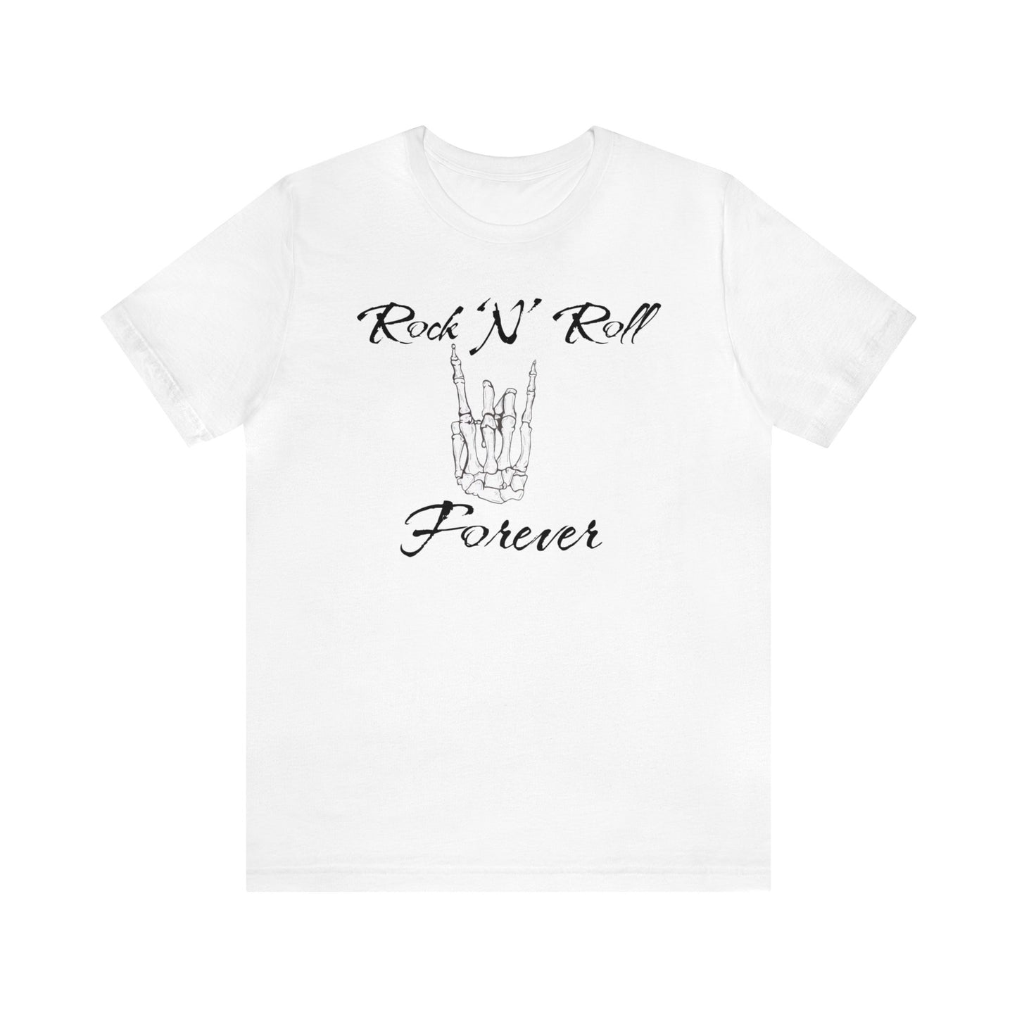 Rock 'N' Roll Forever Skeleton Hand Shirt, Halloween Shirt, Funny Halloween Rock 'N' Roll Shirt, Halloween Costume Shirt, Halloween Lover
