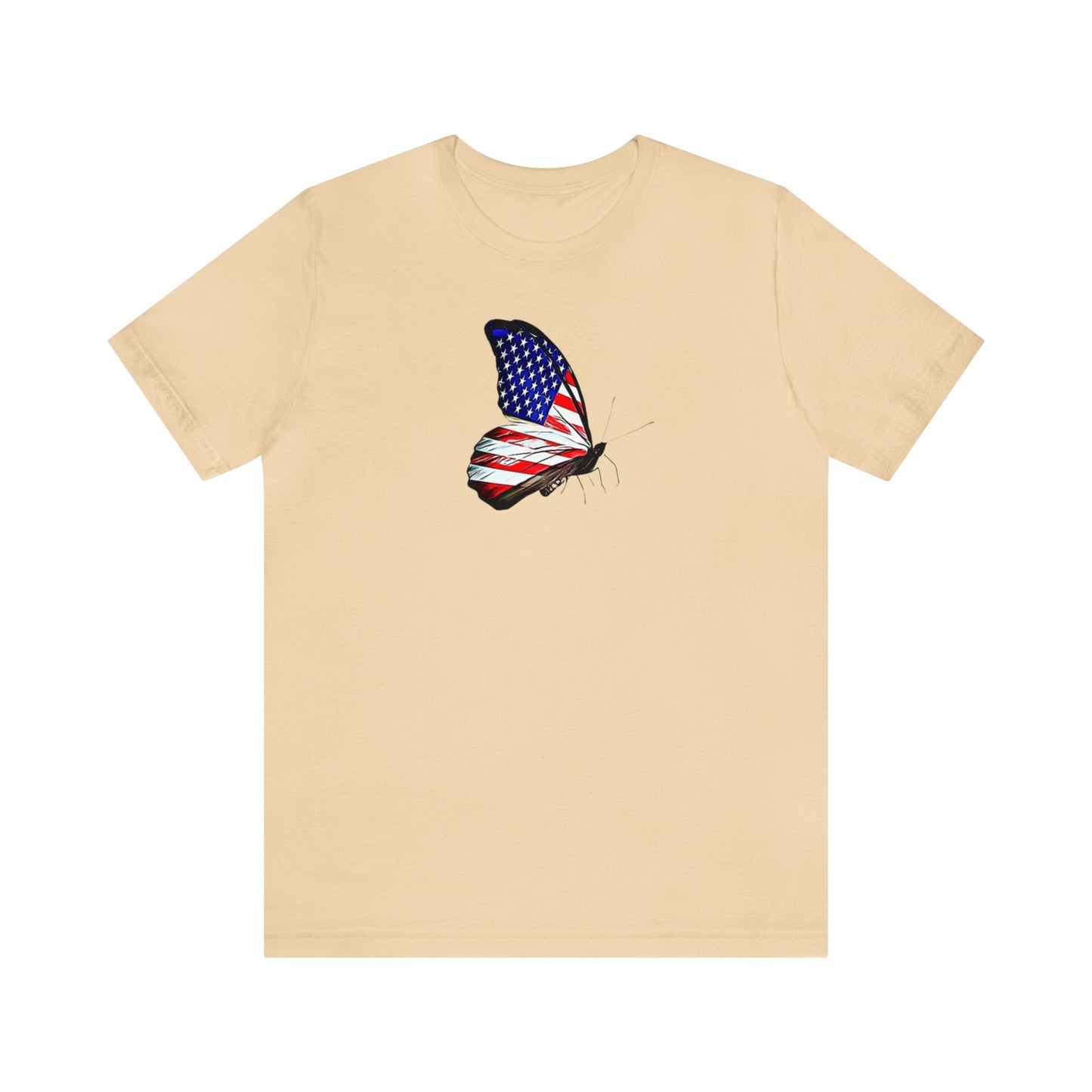 American Flag Butterfly Shirt, Red, White and Blue, 4th of July Shirt, Patriotic Shirt, USA Shirt, Freedom Shirt, Butterfly Shirt, Butterfly