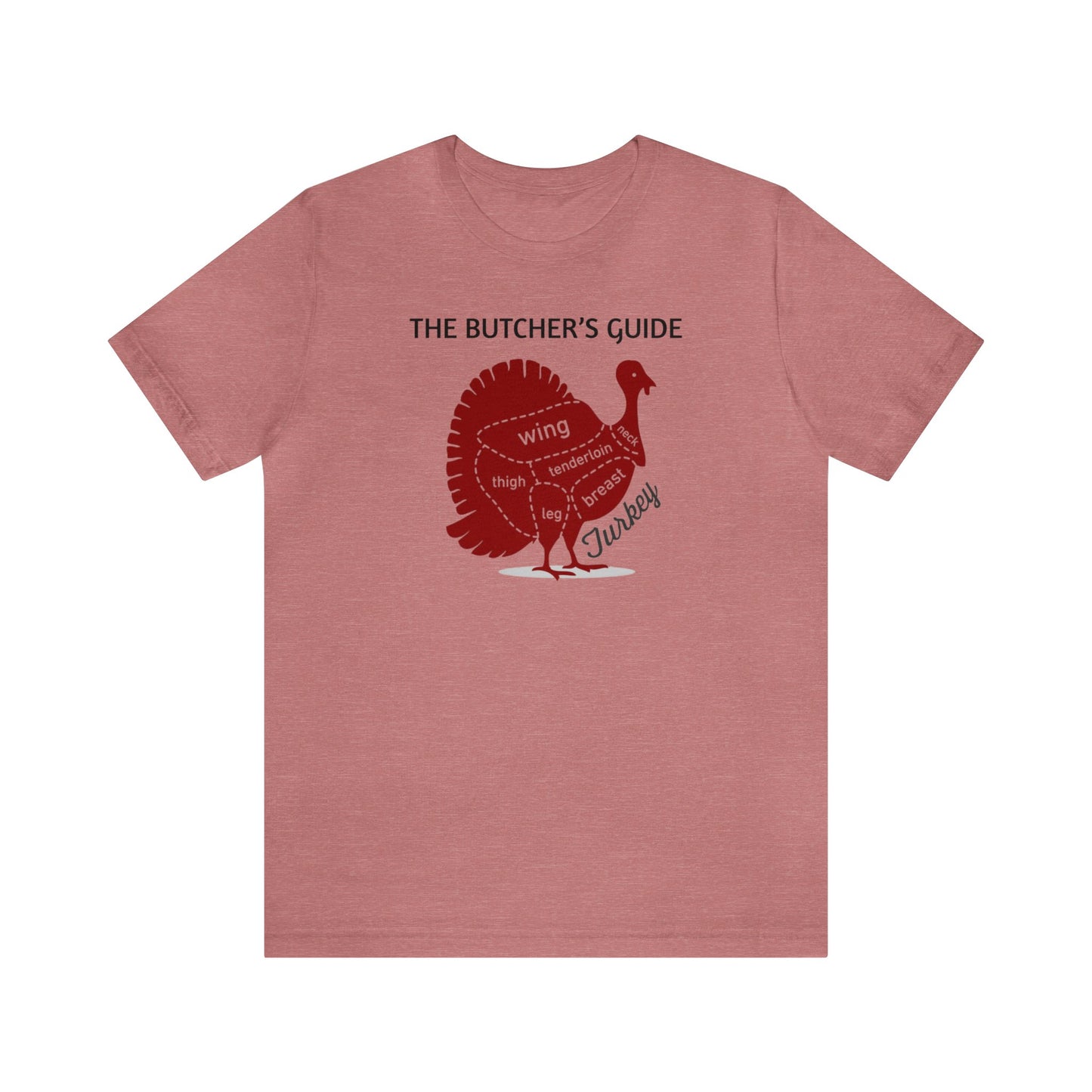 The Butcher's Guide Cuts Of Turkey Shirt, Thanksgiving Shirt, Thanksgiving Gifts, Fall Turkey Shirt, Turkey Cuts Shirt, Turkey Chef Shirt