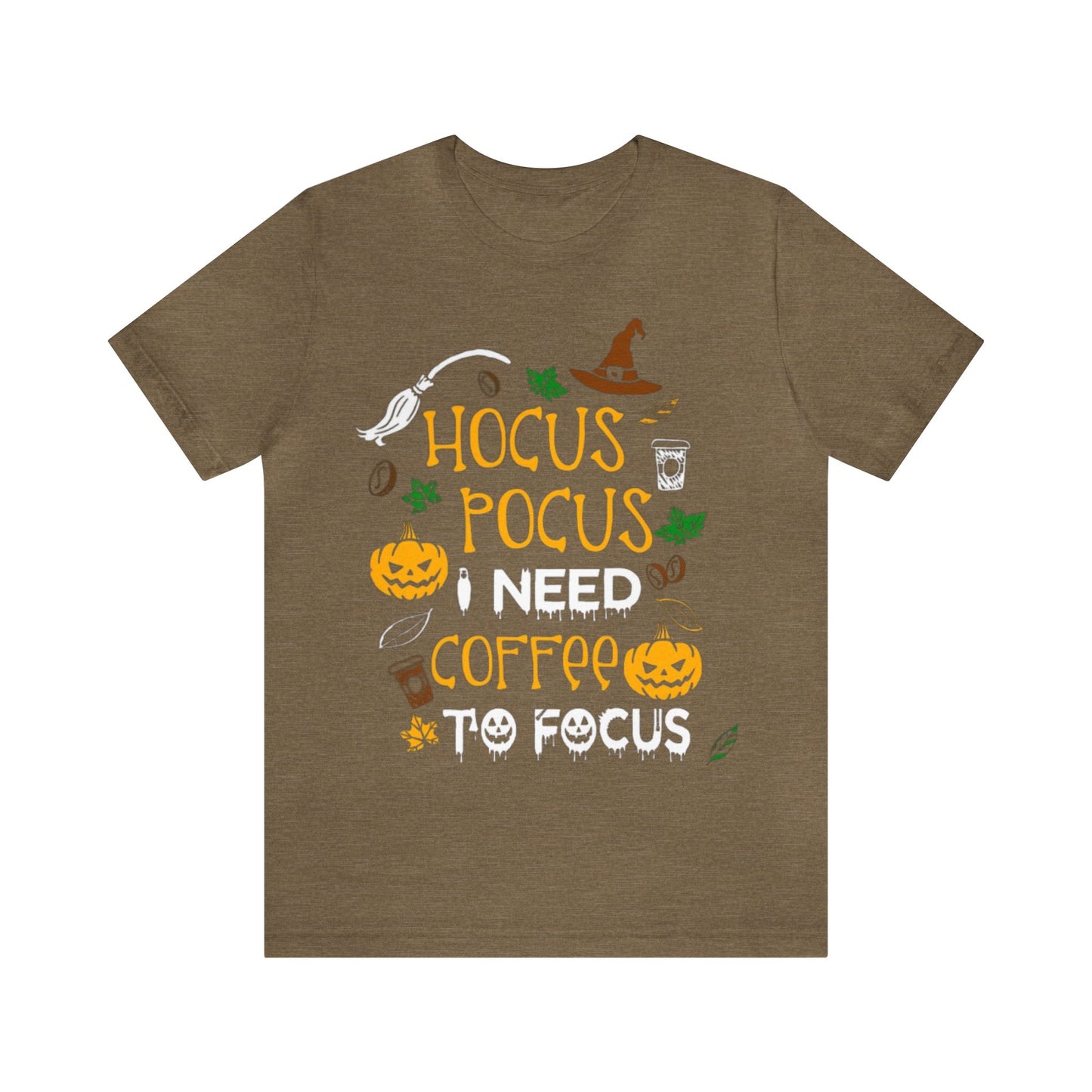 Hocus Pocus I need Coffee To Focus Shirt, Halloween Shirt, Funny Halloween Coffee Shirt, Halloween Coffee Lover Shirt, Hocus Pocus Shirt