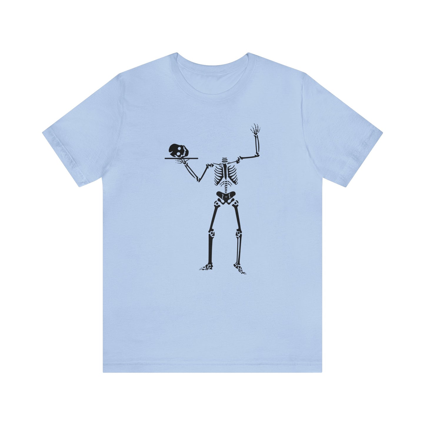Skeleton With Skull on Platter Shirt, Halloween Shirt, Funny Halloween Skeleton Shirt, Halloween Skeleton Lover Shirt, Server Skeleton Shirt