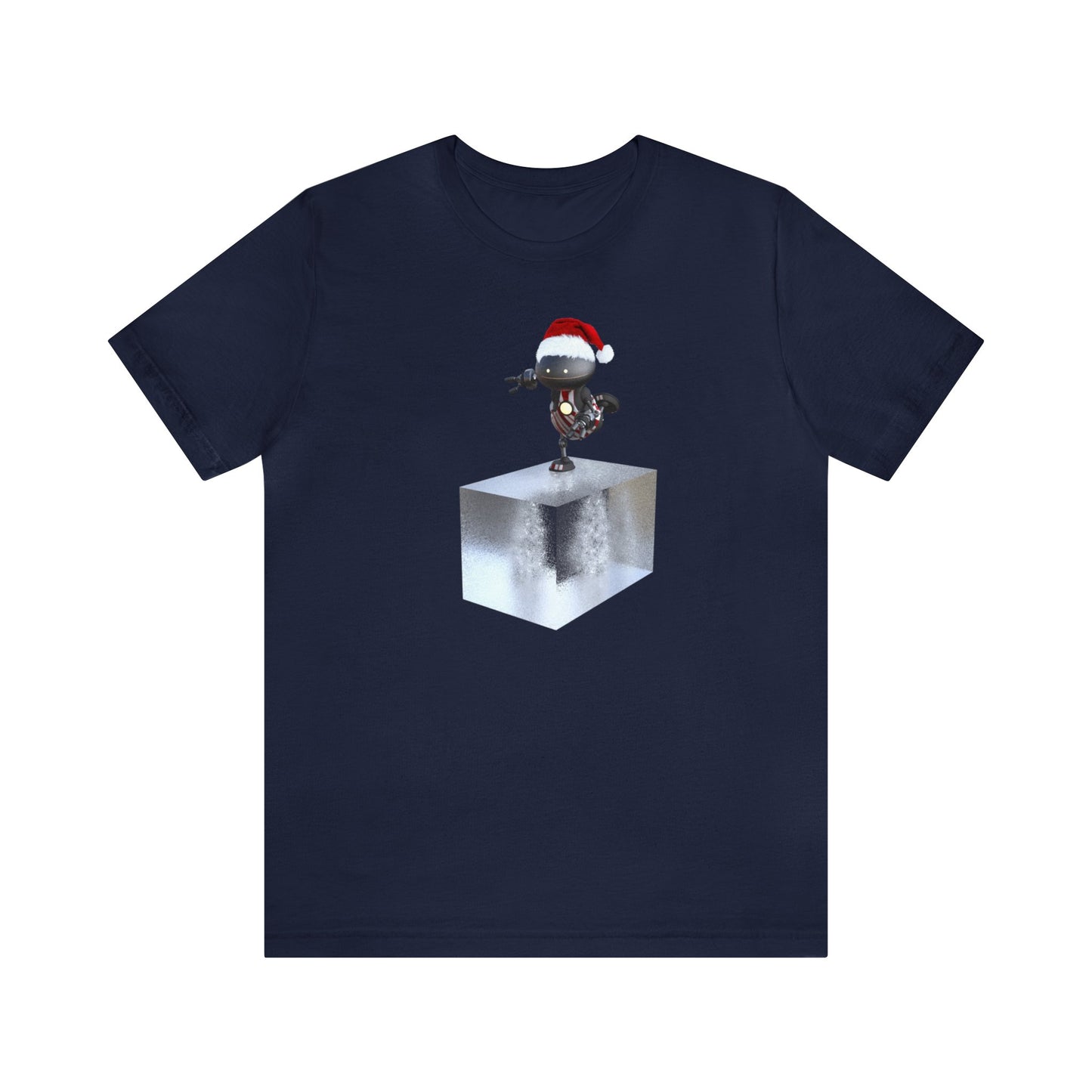 Robot Santa Skating on a Block of Ice Shirt, Christmas Shirt, Xmas Shirt, Holiday Shirt, Merry Shirt, Festive Shirt, Christmas Gift, WinterT
