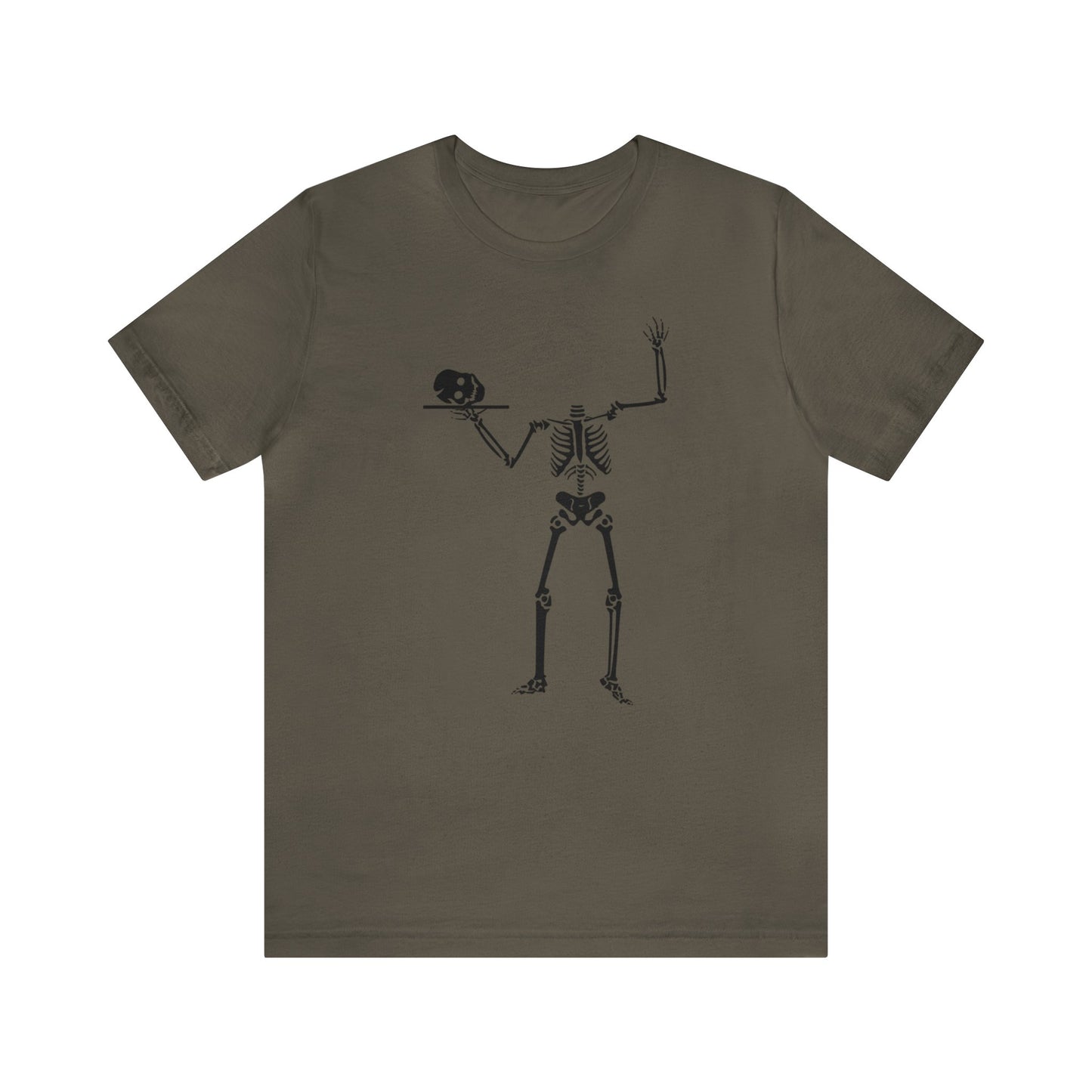 Skeleton With Skull on Platter Shirt, Halloween Shirt, Funny Halloween Skeleton Shirt, Halloween Skeleton Lover Shirt, Server Skeleton Shirt