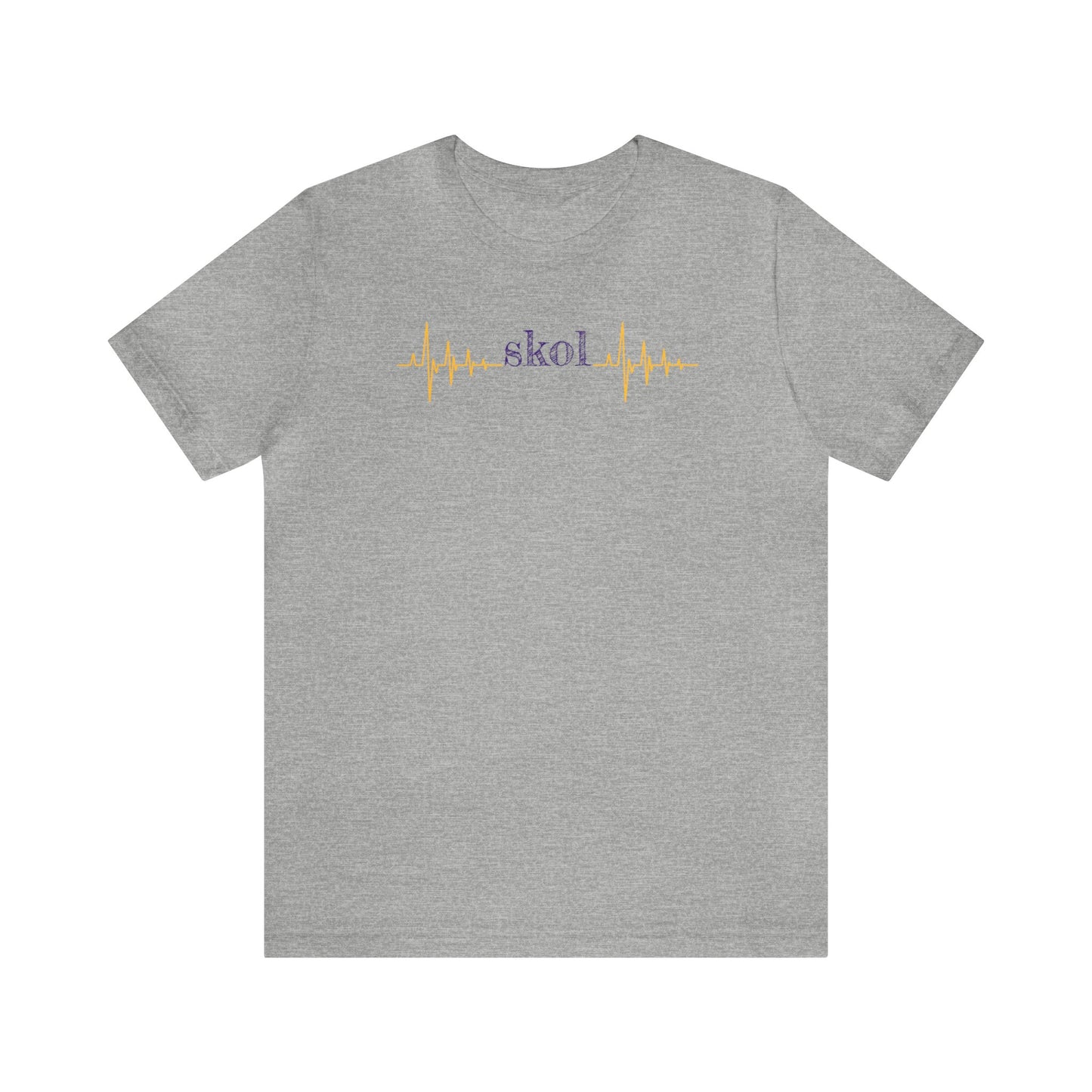 Heartbeat Minnesota Vikings Shirt, Skol Shirt, Football Shirt, Heartbeat Sports Shirt, Minnesota Football, Football T, Heartbeat Shirt,Skol