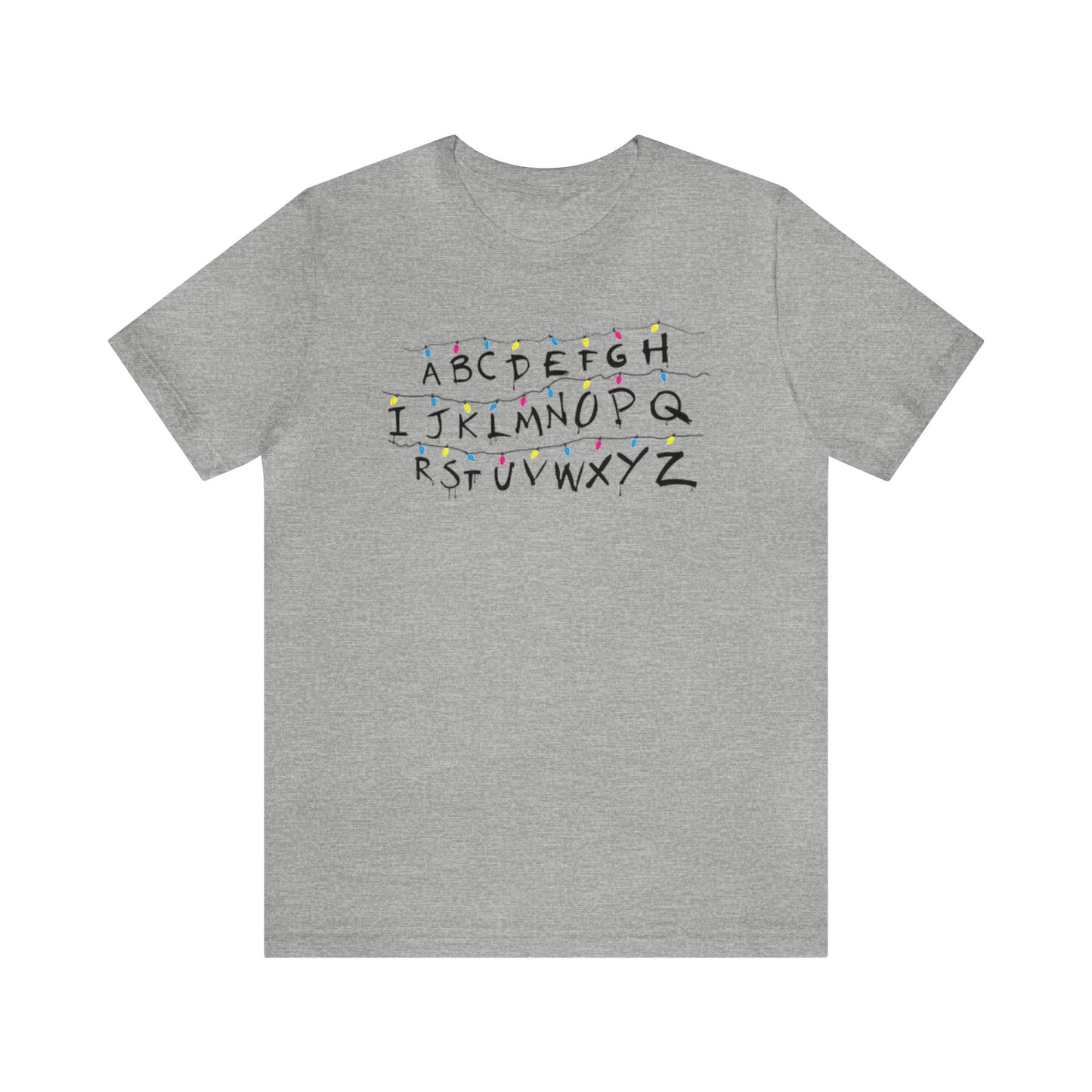 ABC Christmas Shirt, Stranger Things Alphabet Christmas Shirt, Teacher Alphabet Xmas Gift, Holiday, Ugly, Xmas, Christmas Sweatshirt, Xmas T