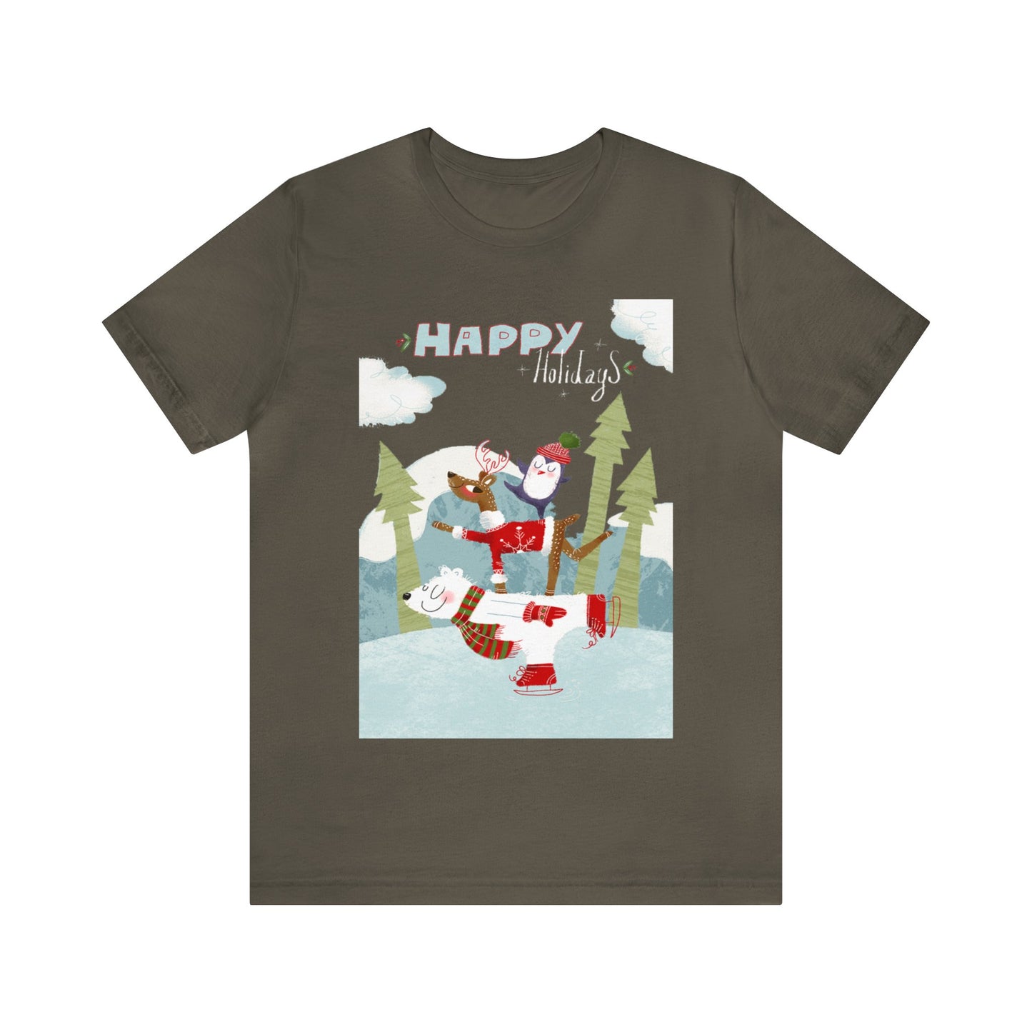 Happy Holidays Shirt, Christmas Shirt, Xmas Shirt, Holiday Shirt, Merry Shirt, Festive Shirt, Merry Christmas Tee, Christmas Gift, Holiday