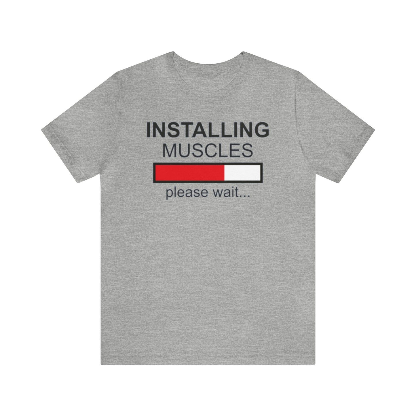 Installing Muscles Please Wait Shirt, Workout Shirt, Funny Shirt, Fitness Gym Shirt, Funny Gym Top, Muscle Shirt, Lifting Shirt, Flexing Tee