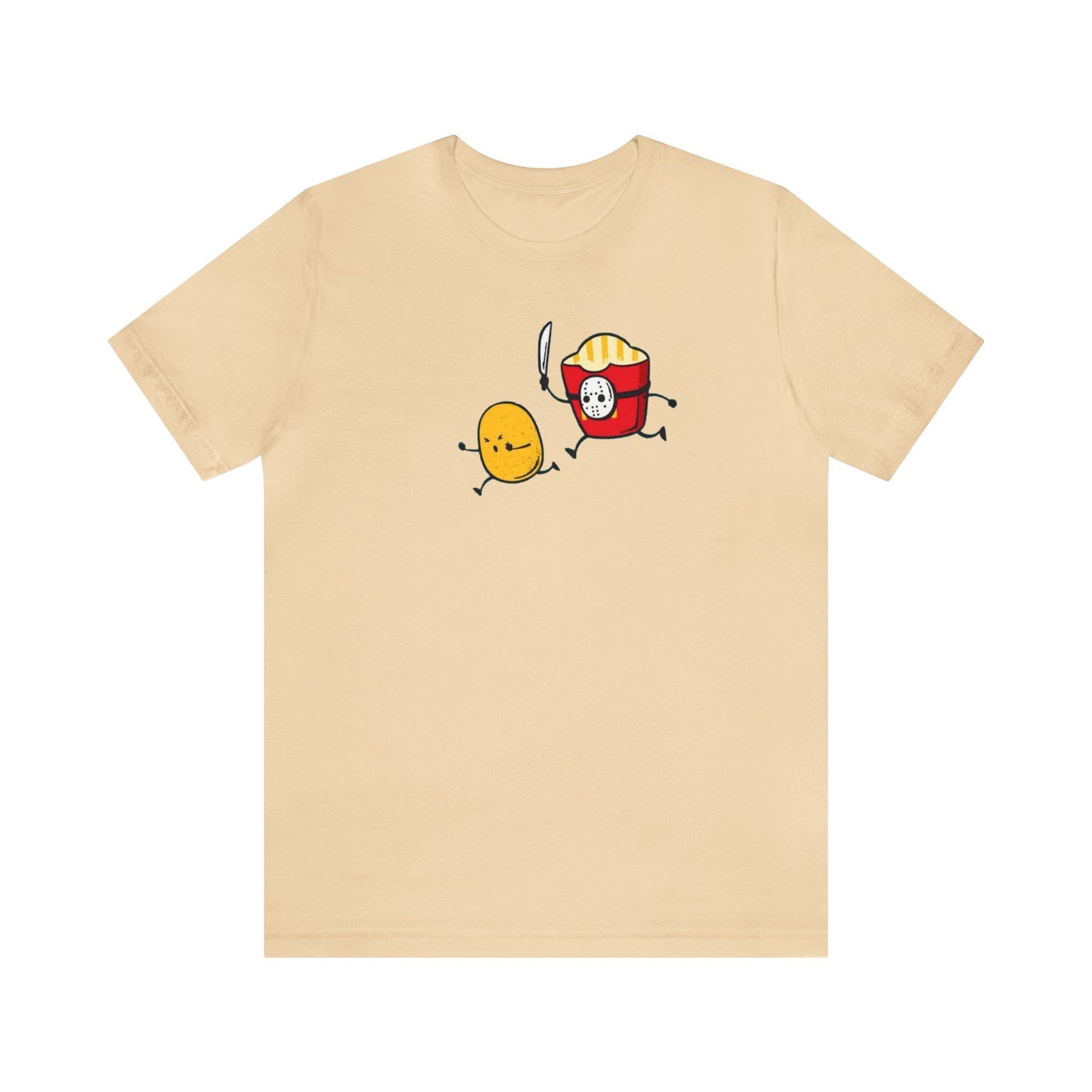 Jason Fry Box Chasing A Potato Shirt, Friday The 13th Shirt, Jason Voorhees Shirt, Funny Halloween Shirt, Spooky Shirt, Funny Food T, Fries