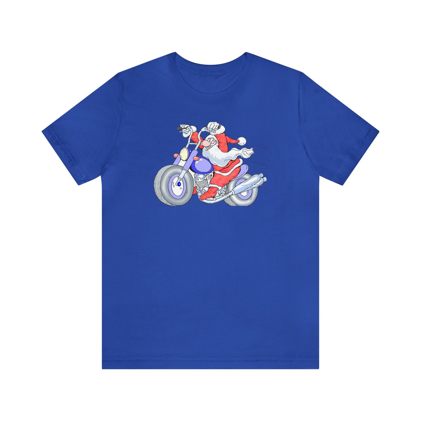 Motorcycle Santa Shirt, Santa Claus Shirt, Christmas Shirt, Xmas Shirt, Holiday Shirt, Merry Shirt, Festive Shirt, Merry Christmas Tee