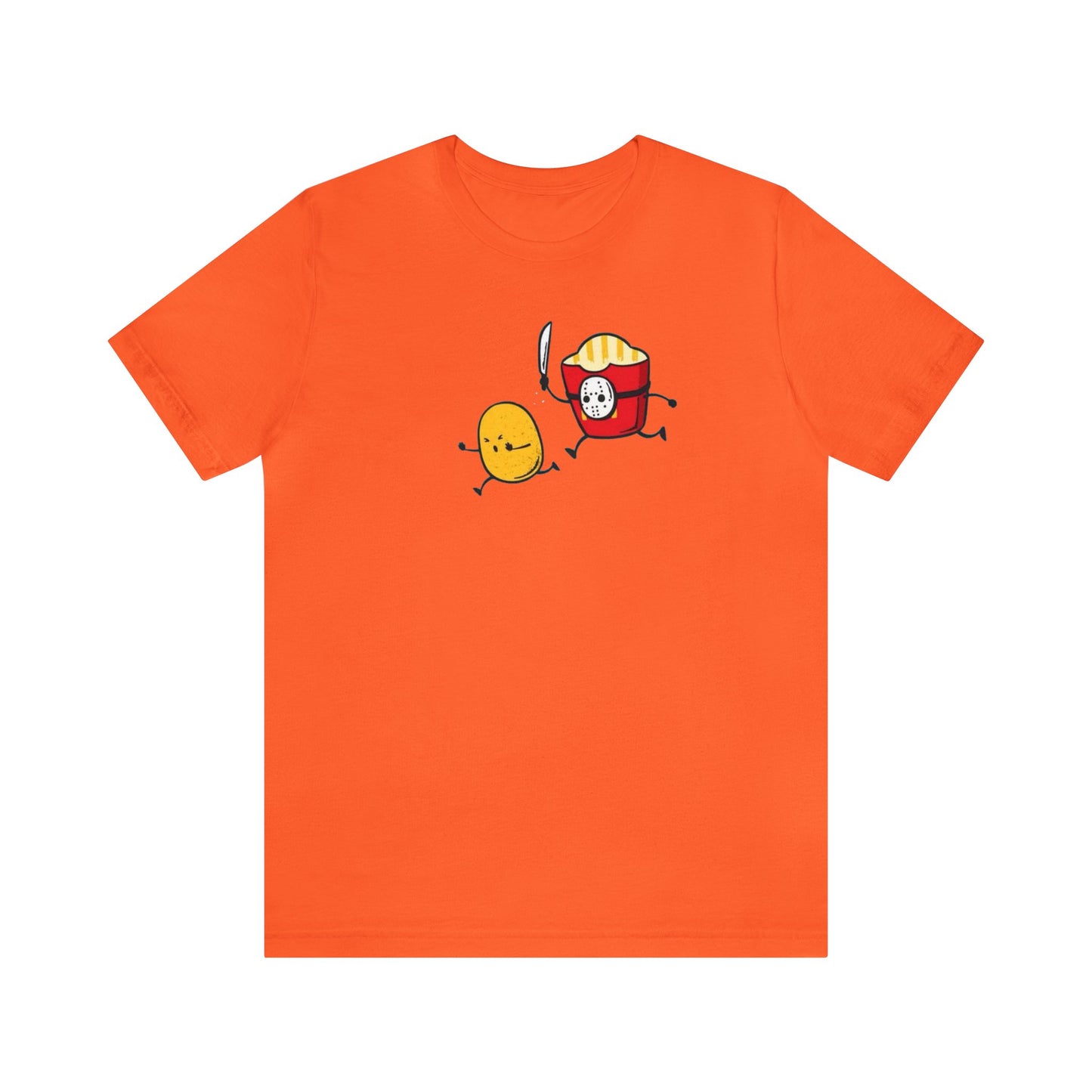 Jason Fry Box Chasing A Potato Shirt, Friday The 13th Shirt, Jason Voorhees Shirt, Funny Halloween Shirt, Spooky Shirt, Funny Food T, Fries