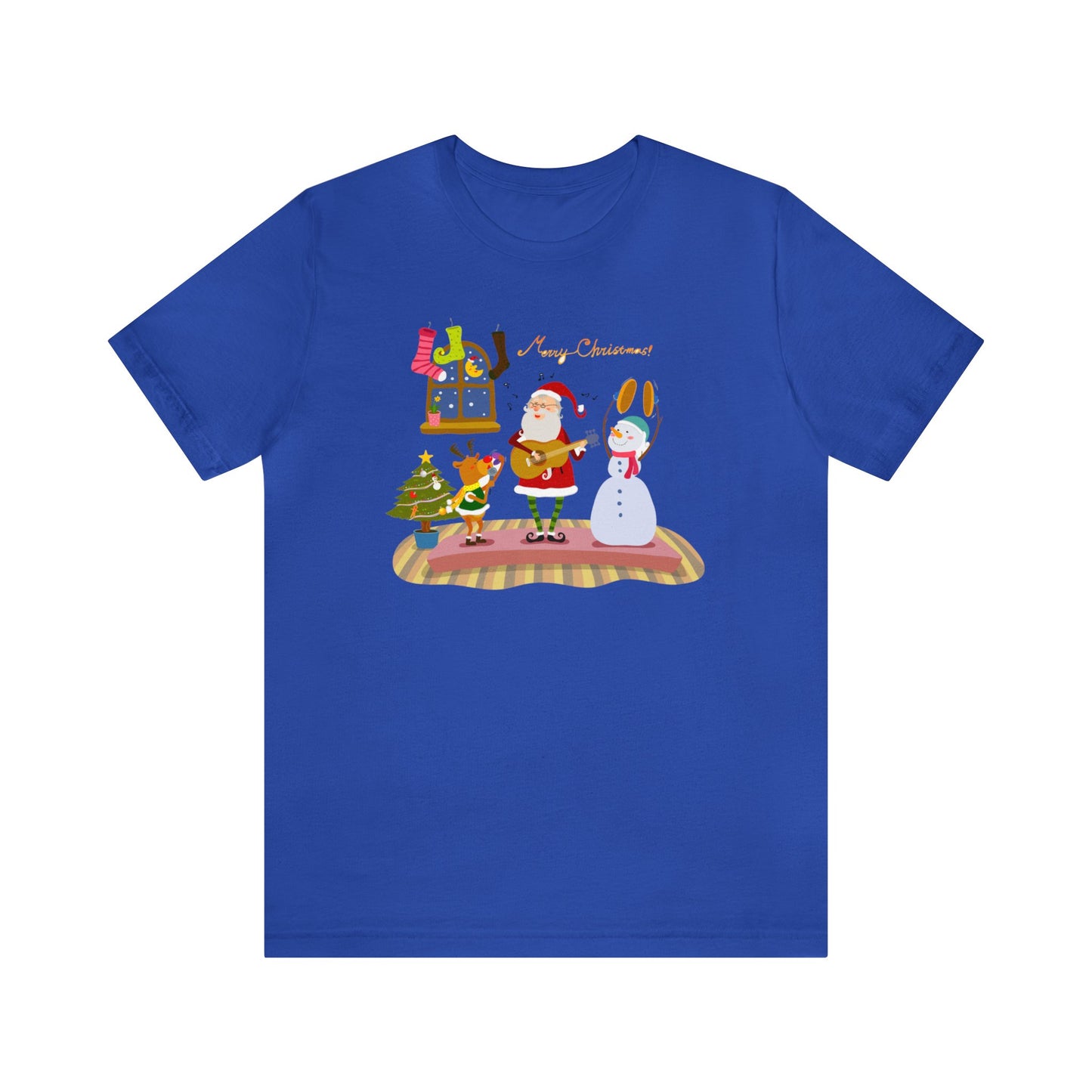 Santa Rudolph and Frosty Band Shirt, Santa Claus Shirt, Christmas Shirt, Xmas Shirt, Holiday Shirt, Merry Tee, Festive Tee, Ruldolph, Frosty