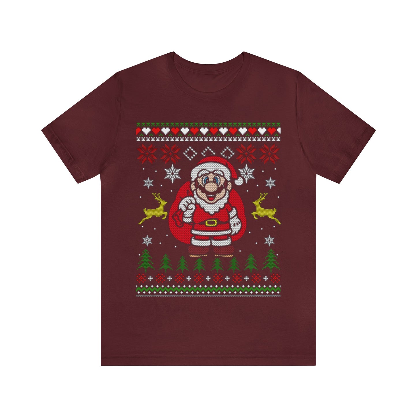 Super Santa Mario Ugly Christmas Sweater, NES Christmas Sweater, Holiday Sweater, Ugly, Xmas, Funny Christmas, Funny Gift, Christmas Shirt