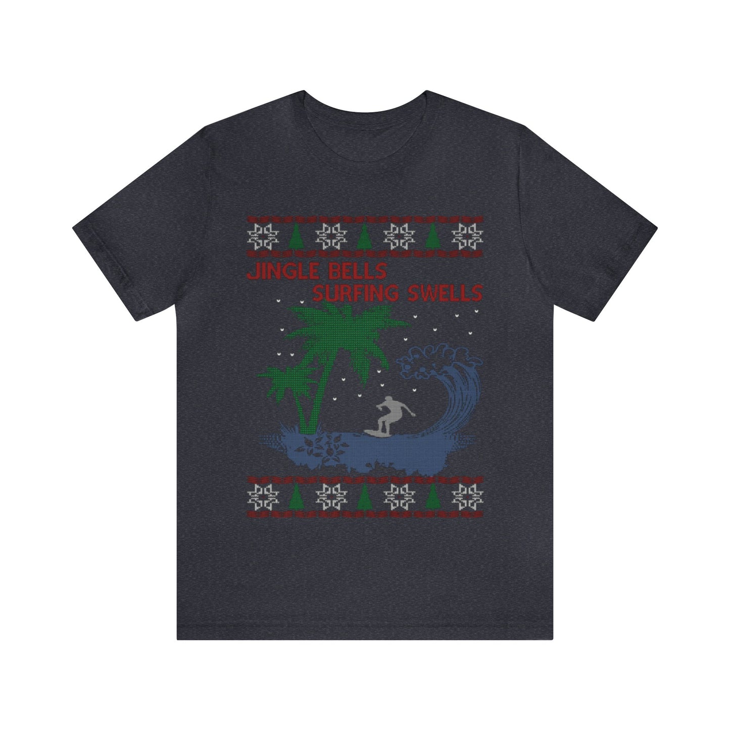 Jingle Bells Surfing Swells Ugly Christmas Sweater, Funny Christmas Sweater, Surfing Shirt, Water Lover, Holiday Sweater, Surfing Lover