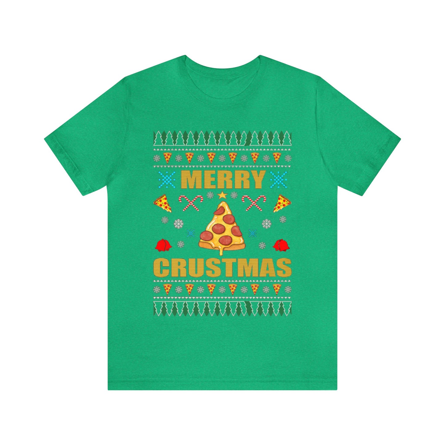 Merry Crustmas Ugly Christmas Sweater, Funny Christmas Sweater, Holiday Sweater, Pizza Christmas Shirt, Pizza Shirt, Pizza Lover, Xmas Shirt