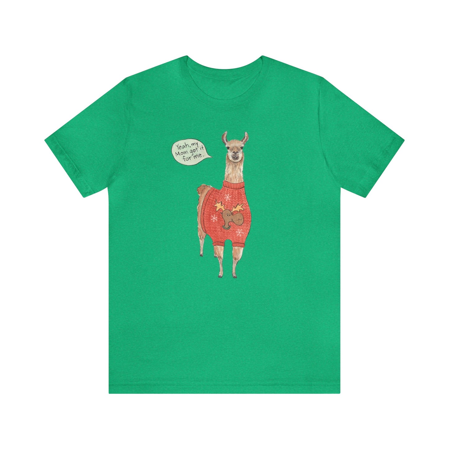Llama Wearing a Sweater Shirt, Llama shirt, Llama Christmas Shirt, Xmas Shirt, Holiday Shirt, Merry Shirt, Festive Shirt, Merry Christmas T