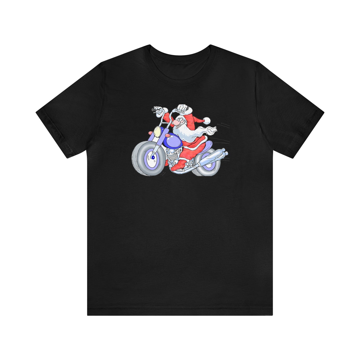 Motorcycle Santa Shirt, Santa Claus Shirt, Christmas Shirt, Xmas Shirt, Holiday Shirt, Merry Shirt, Festive Shirt, Merry Christmas Tee