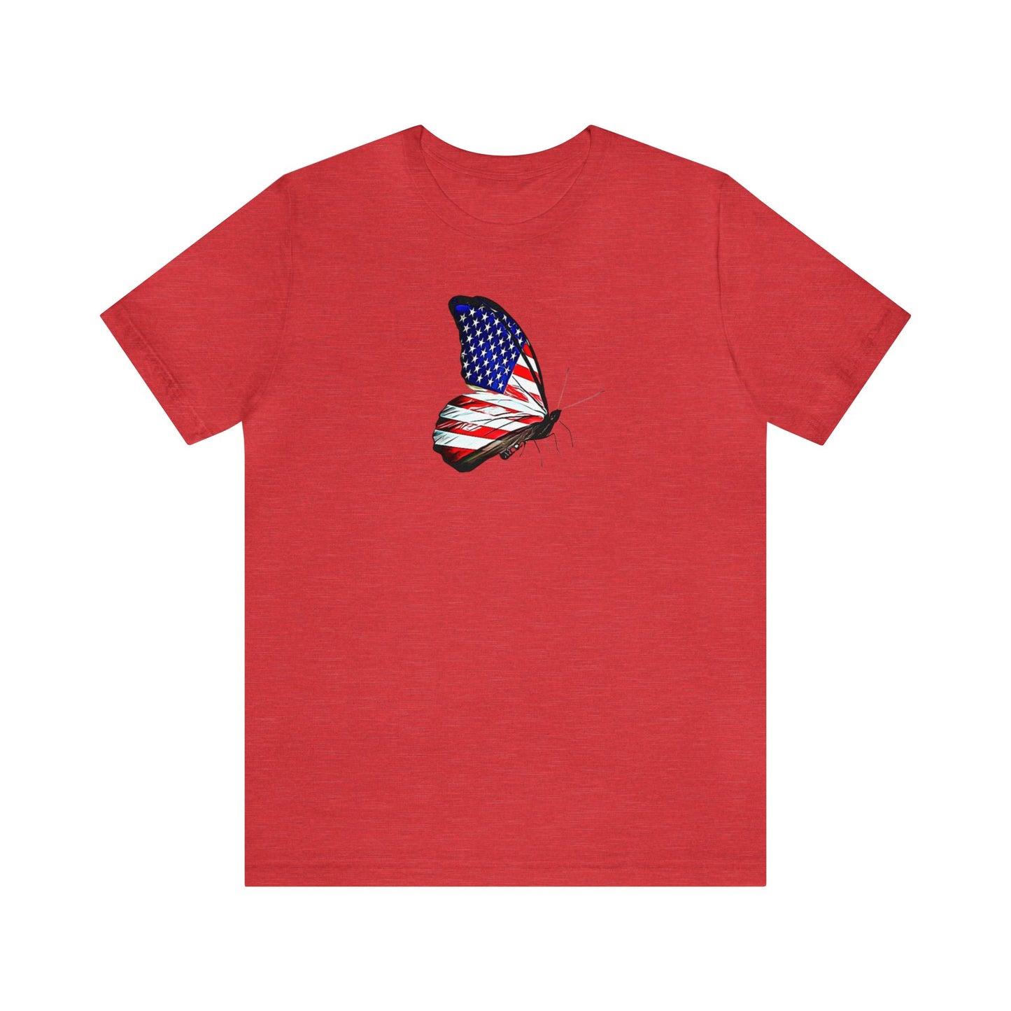 American Flag Butterfly Shirt, Red, White and Blue, 4th of July Shirt, Patriotic Shirt, USA Shirt, Freedom Shirt, Butterfly Shirt, Butterfly