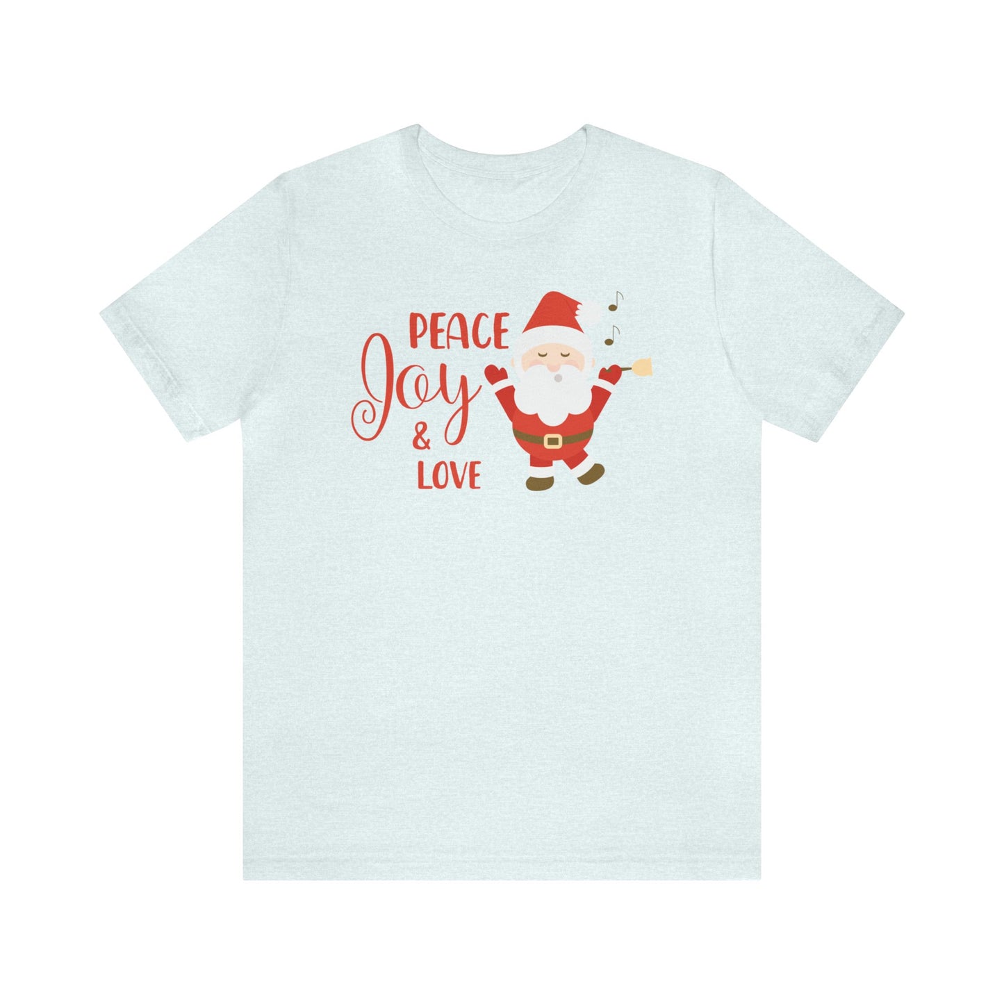 Peace, Joy and Love Santa Shirt, Santa Claus Shirt, Christmas Shirt, Xmas Shirt, Holiday Shirt, Merry Shirt, Festive Shirt, Merry Christmas