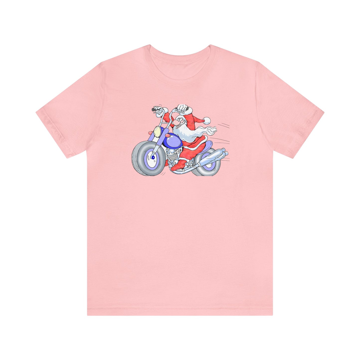 Motorcycle Santa Shirt, Santa Claus Shirt, Christmas Shirt, Xmas Shirt, Holiday Shirt, Merry Shirt, Festive Shirt, Merry Christmas Tee