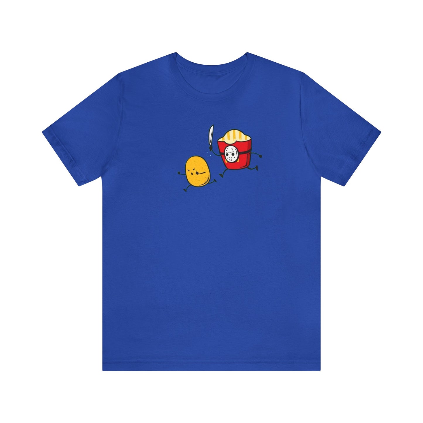 Jason Fry Box Chasing A Potato Shirt, Friday The 13th Shirt, Jason Voorhees Shirt, Funny Halloween Shirt, Spooky Shirt, Funny Food T, Fries
