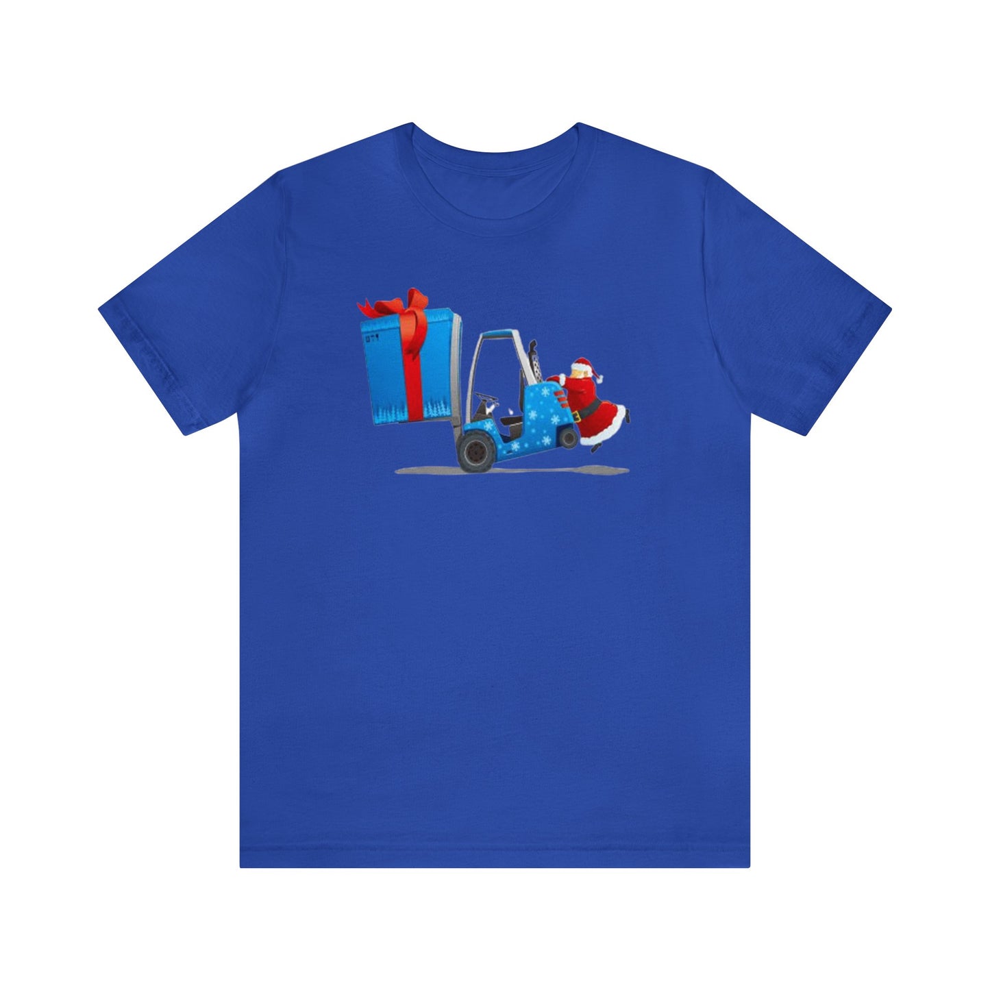 Forklift Santa With Present Shirt, Big Present , Santa Claus Shirt, Christmas Shirt, Xmas Shirt, Holiday Shirt, Merry Shirt, Festive Shirt