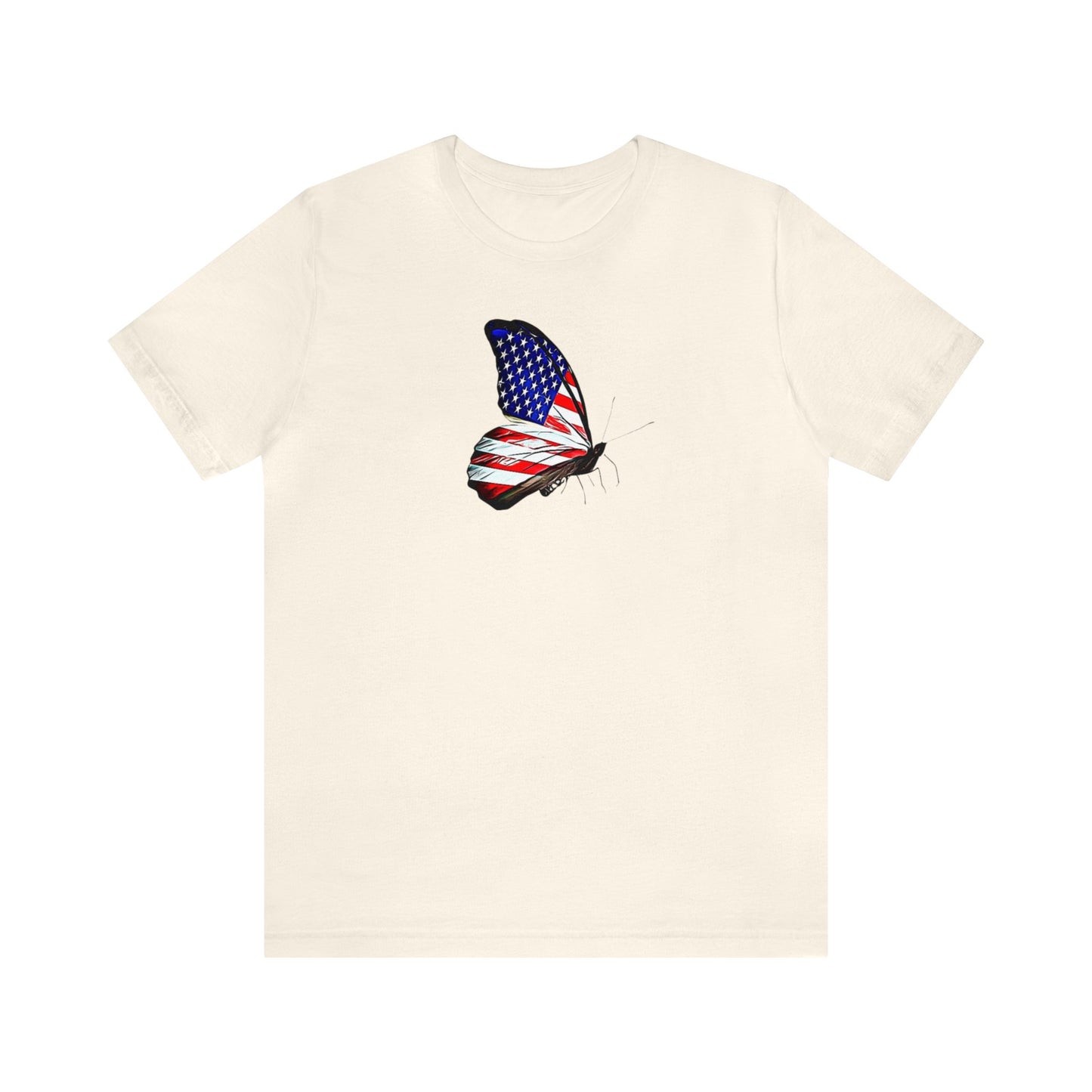 American Flag Butterfly Shirt, Red, White and Blue, 4th of July Shirt, Patriotic Shirt, USA Shirt, Freedom Shirt, Butterfly Shirt, Butterfly