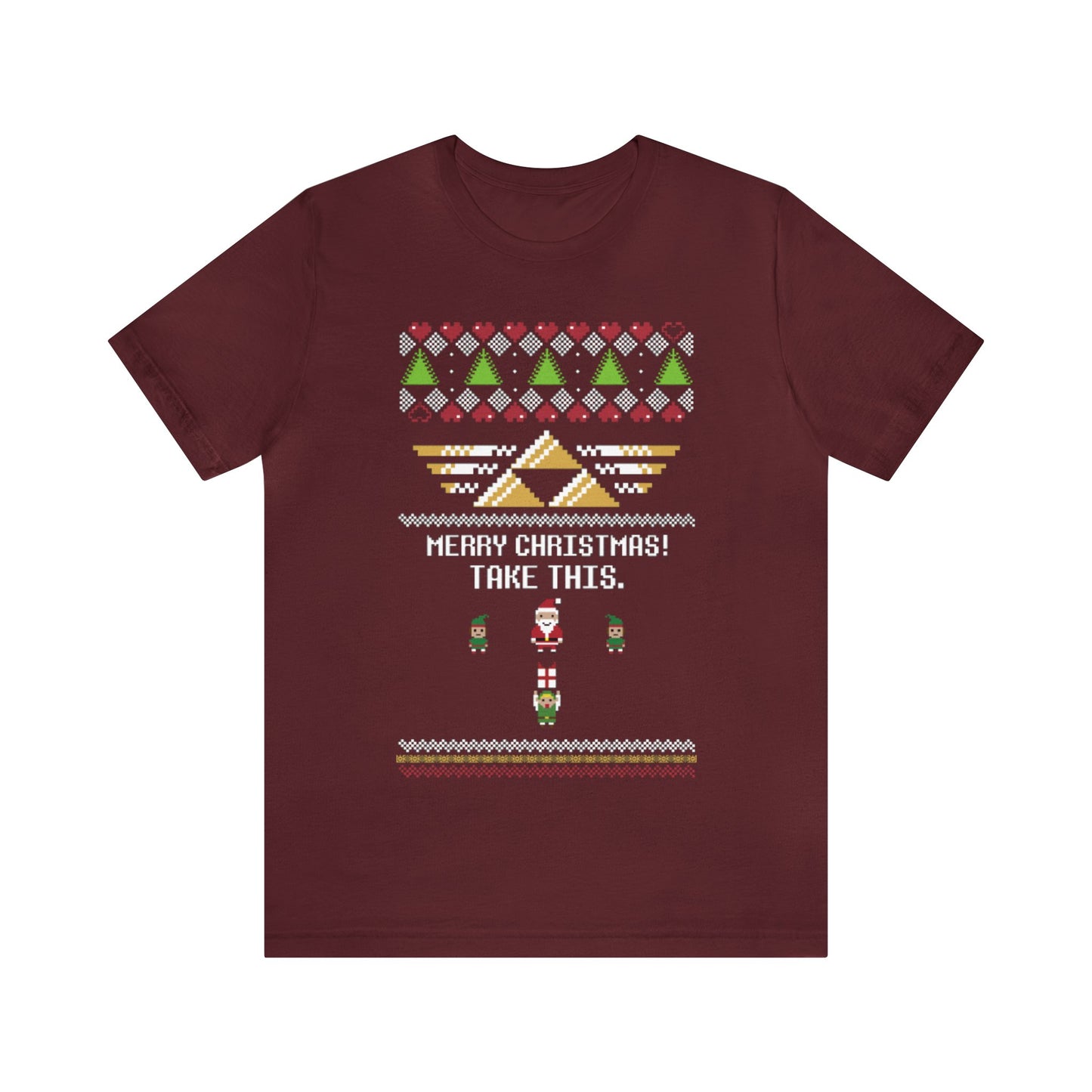 Merry Christmas Take This Ugly Christmas Sweater, NES Christmas Sweater, Video Game Shirt, Gamer Shirt, 8-Bit, Holiday Sweater, Ugly, Xmas
