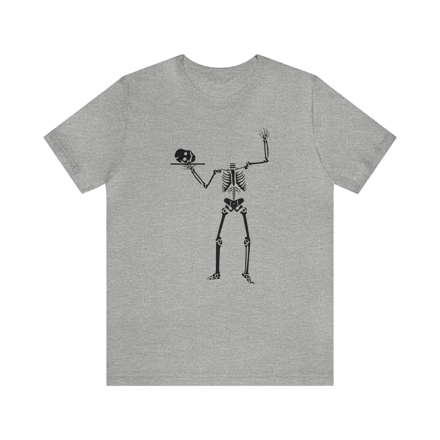 Skeleton With Skull on Platter Shirt, Halloween Shirt, Funny Halloween Skeleton Shirt, Halloween Skeleton Lover Shirt, Server Skeleton Shirt