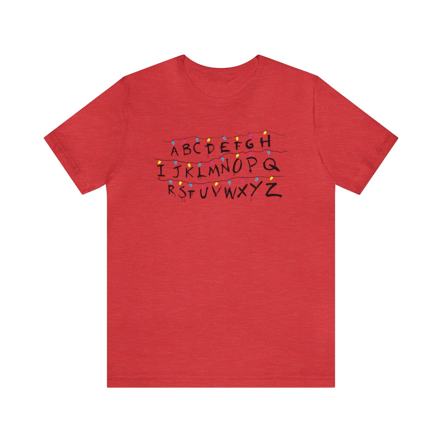 ABC Christmas Shirt, Stranger Things Alphabet Christmas Shirt, Teacher Alphabet Xmas Gift, Holiday, Ugly, Xmas, Christmas Sweatshirt, Xmas T