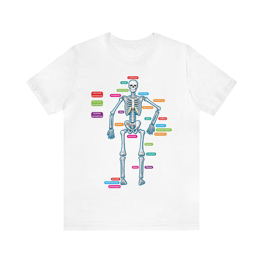 Labeled Skeleton Shirt, Anatomy Shirt, Science Teacher Shirt, Skeleton Shirt, Radiology Shirt, X-Ray Shirt, Science Lover Gift, Nerd Gift