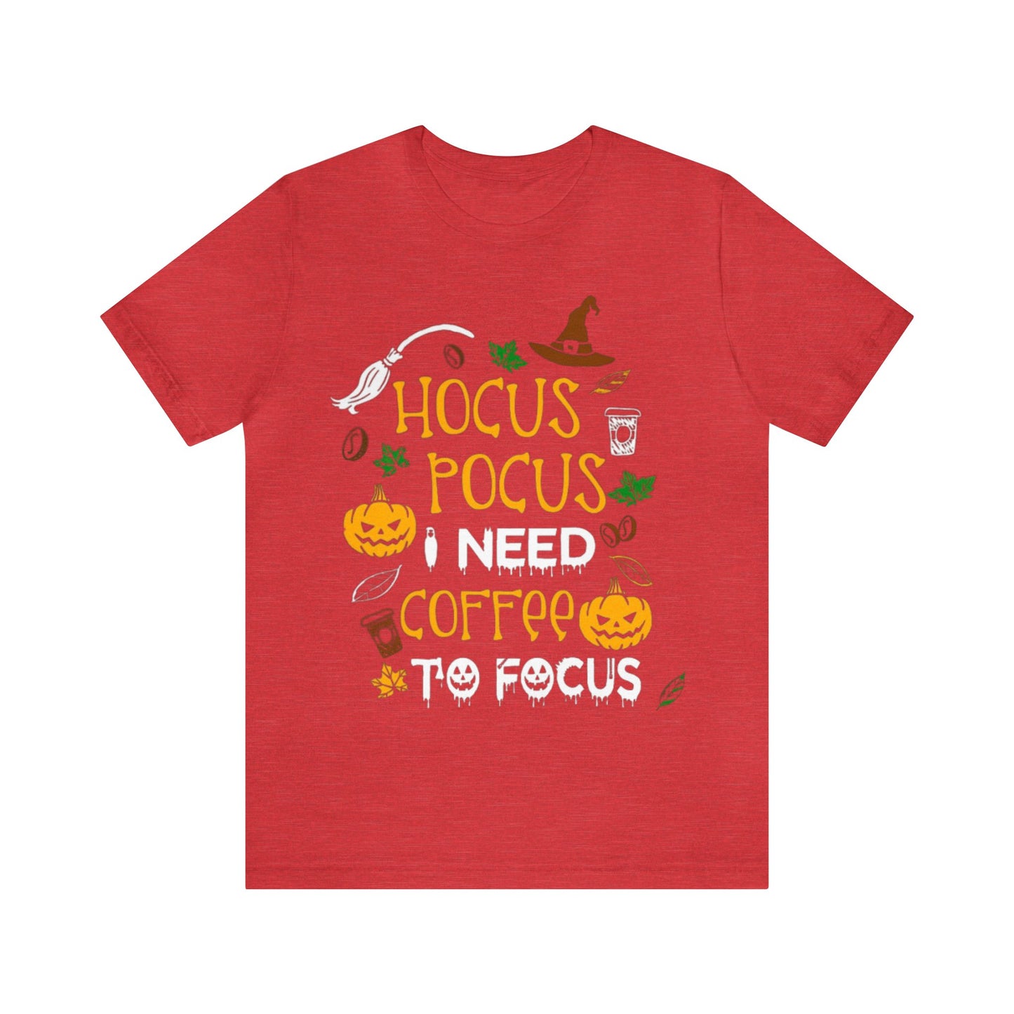 Hocus Pocus I need Coffee To Focus Shirt, Halloween Shirt, Funny Halloween Coffee Shirt, Halloween Coffee Lover Shirt, Hocus Pocus Shirt