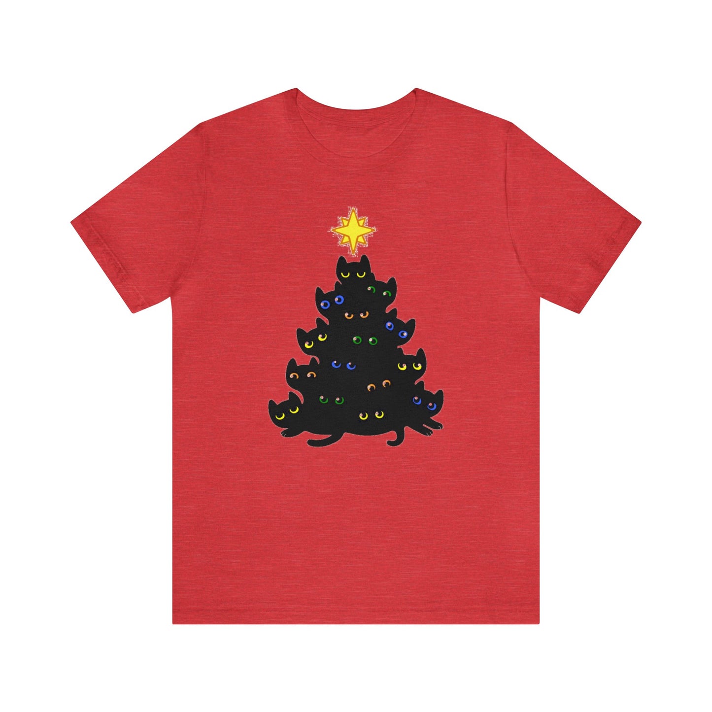 Cat Christmas Tree Shirt, Christmas Shirt, Xmas Shirt, Holiday Shirt, Merry Shirt, Festive Shirt, Merry Christmas Tee, Christmas Cat Shirt