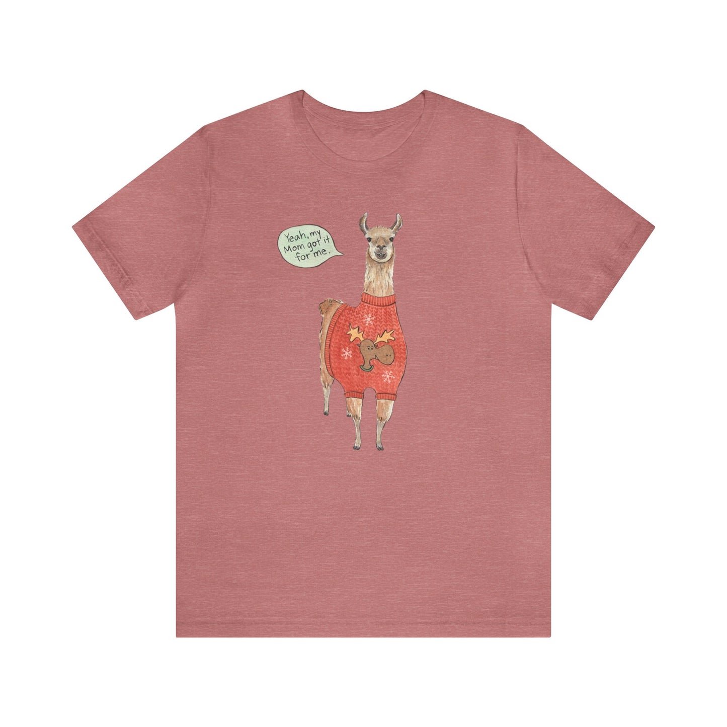 Llama Wearing a Sweater Shirt, Llama shirt, Llama Christmas Shirt, Xmas Shirt, Holiday Shirt, Merry Shirt, Festive Shirt, Merry Christmas T