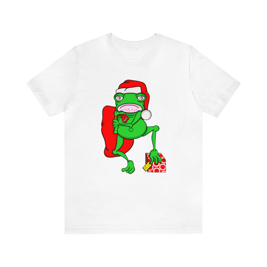 Frog Santa Shirt, Santa Claus Shirt, Christmas Shirt, Xmas Shirt, Holiday Shirt, Merry Shirt, Festive Shirt, Merry Christmas Tee, Frog Shirt
